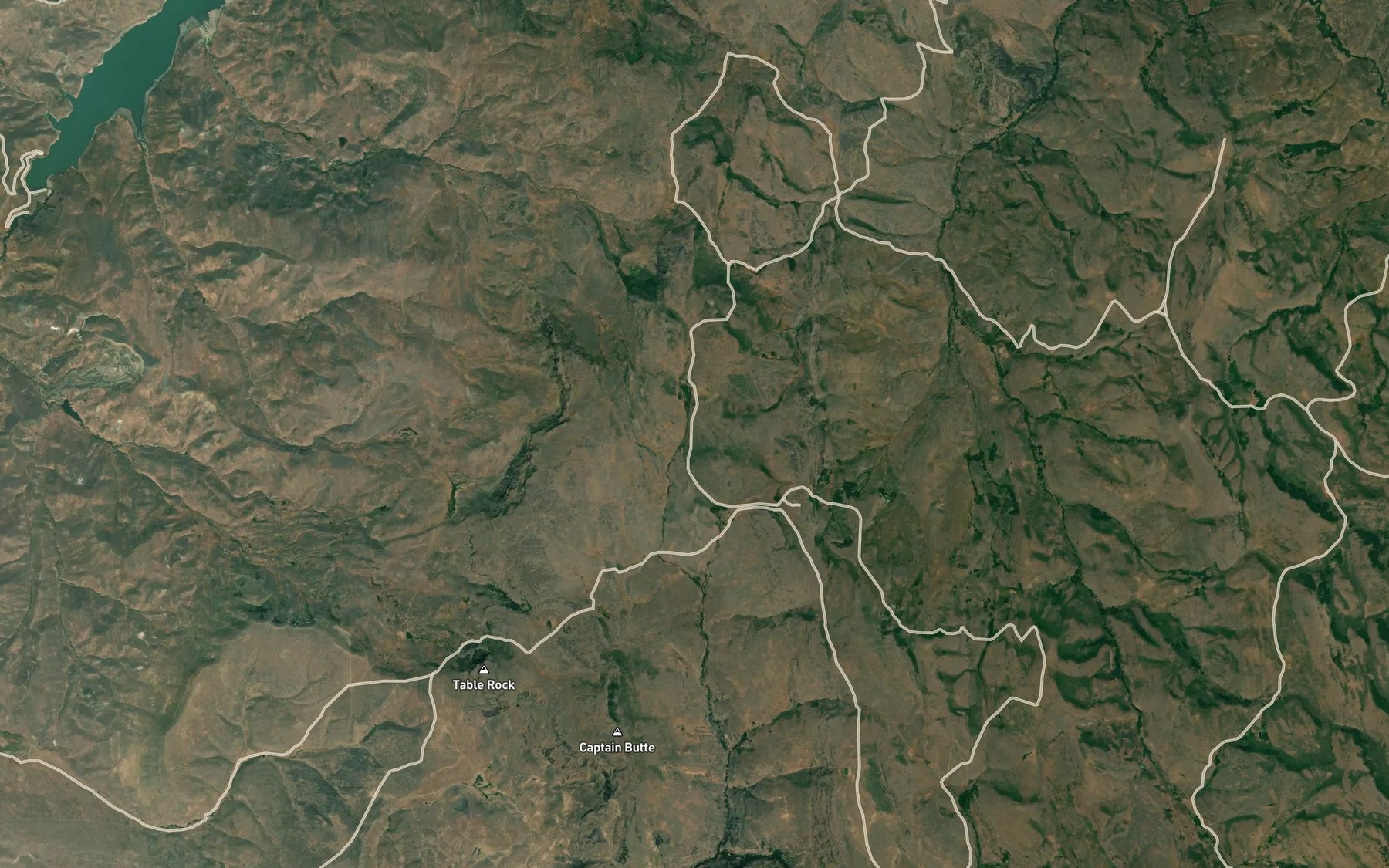 Satellite map of the Arrow Spring