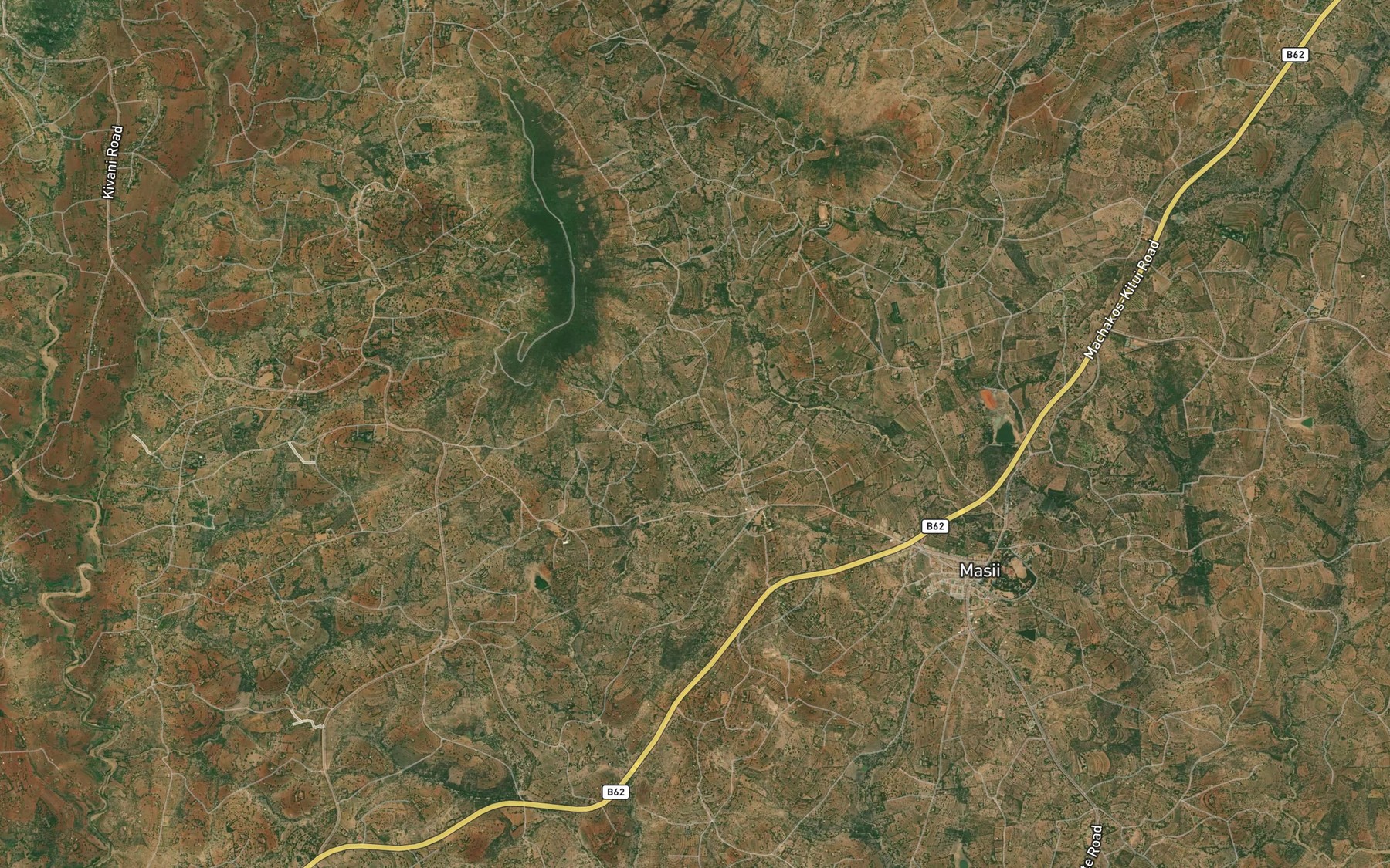 Satellite map of the Vundi Dam