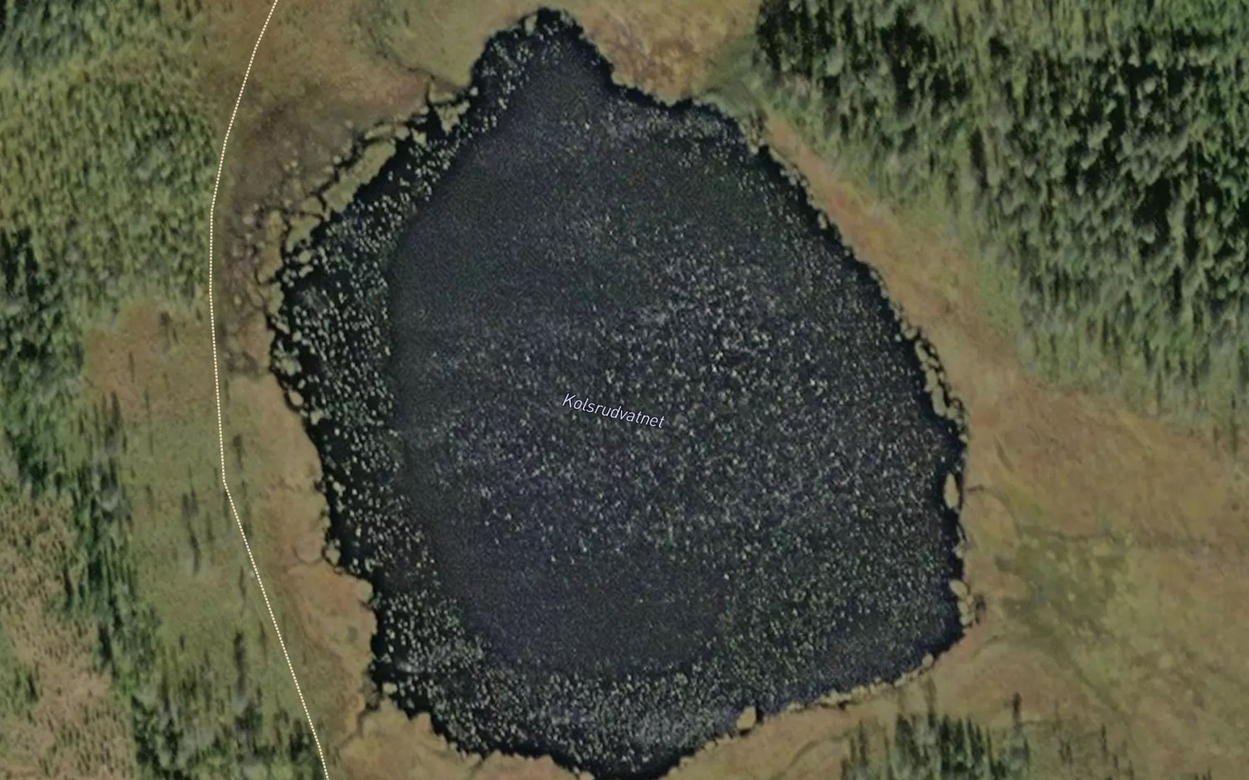 Satellite map of the Kolsrudvatnet