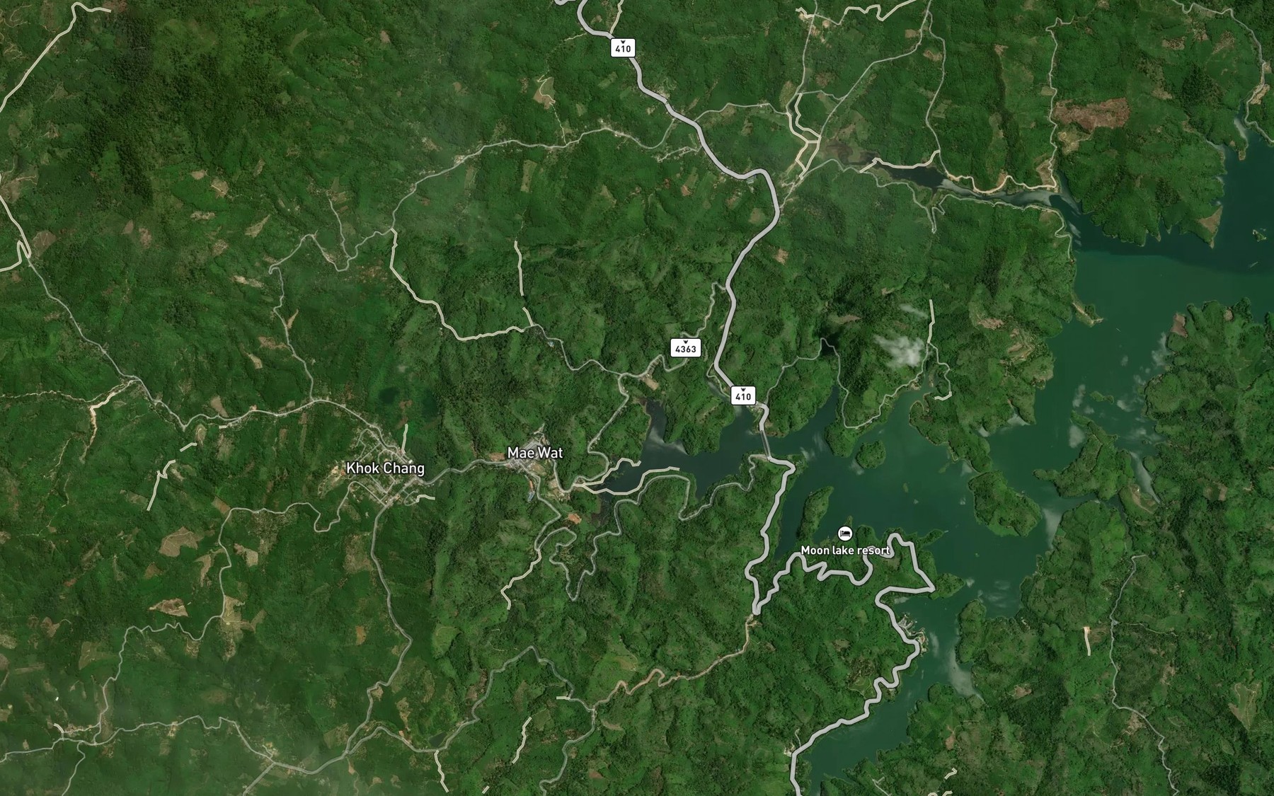 Satellite map of the Khlong Kho Yae