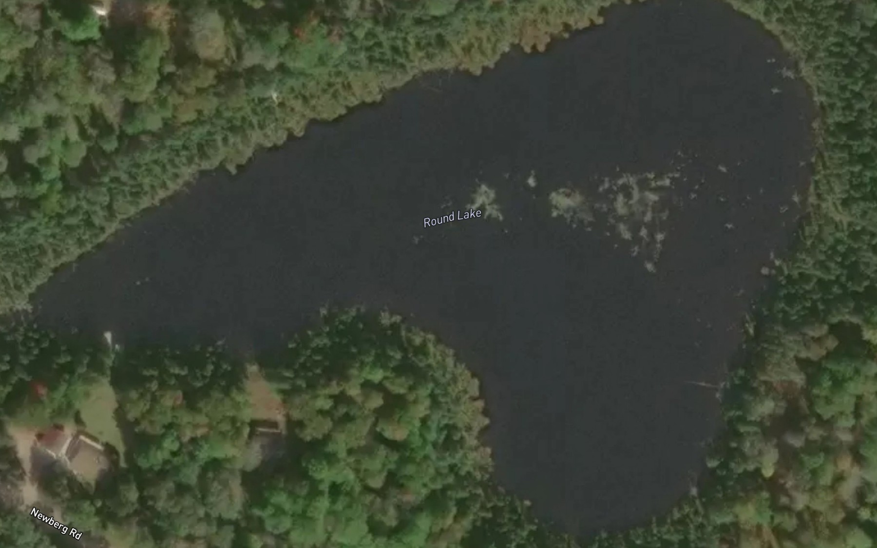 Satellite map of the Round Lake