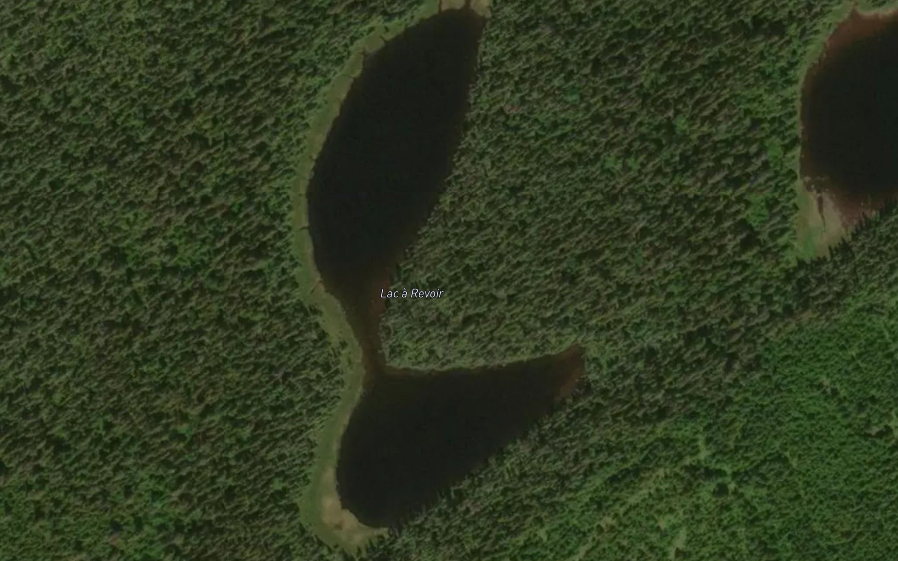 Satellite map of the Lac a Revoir