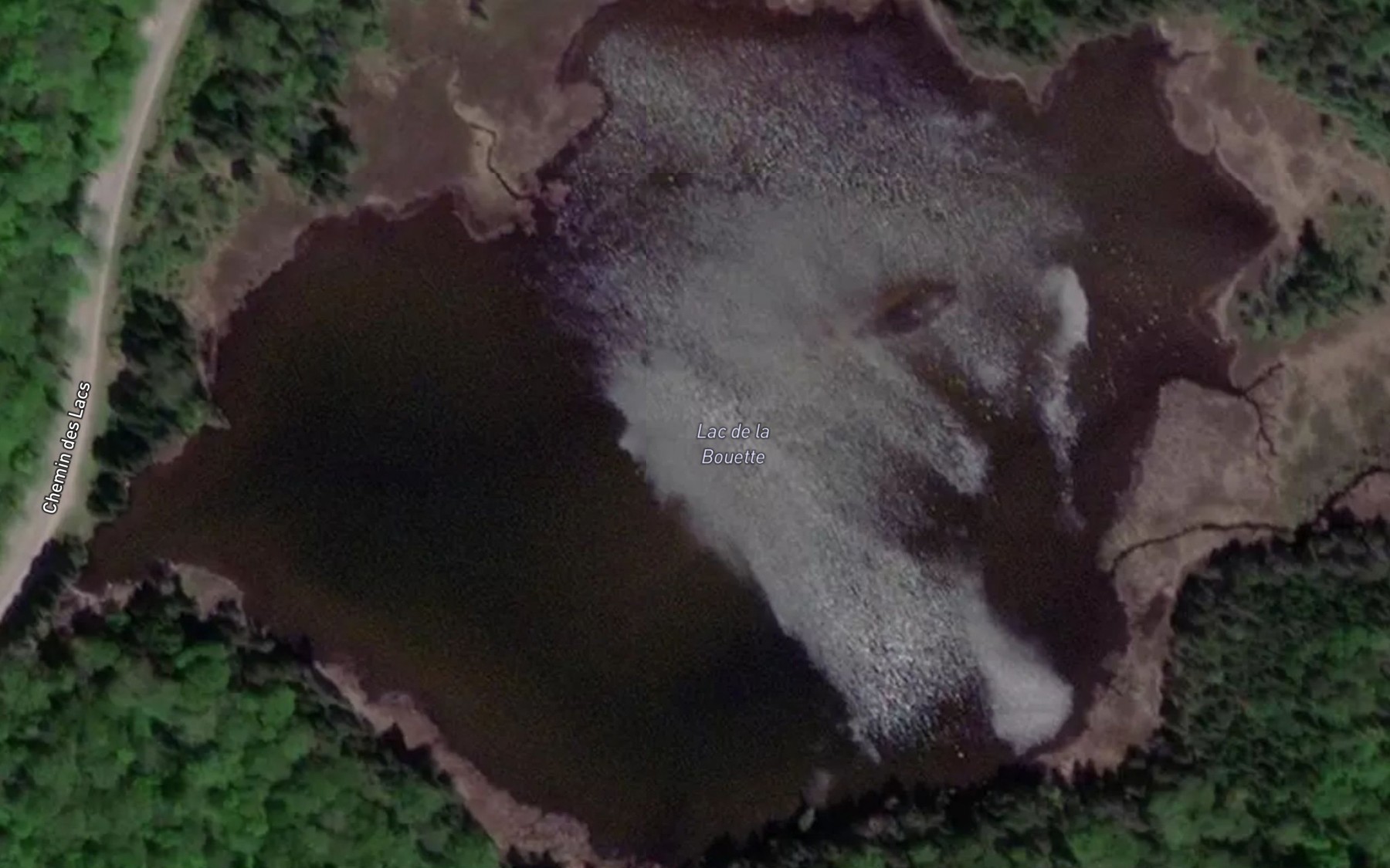 Satellite map of the Lac de la Bouette