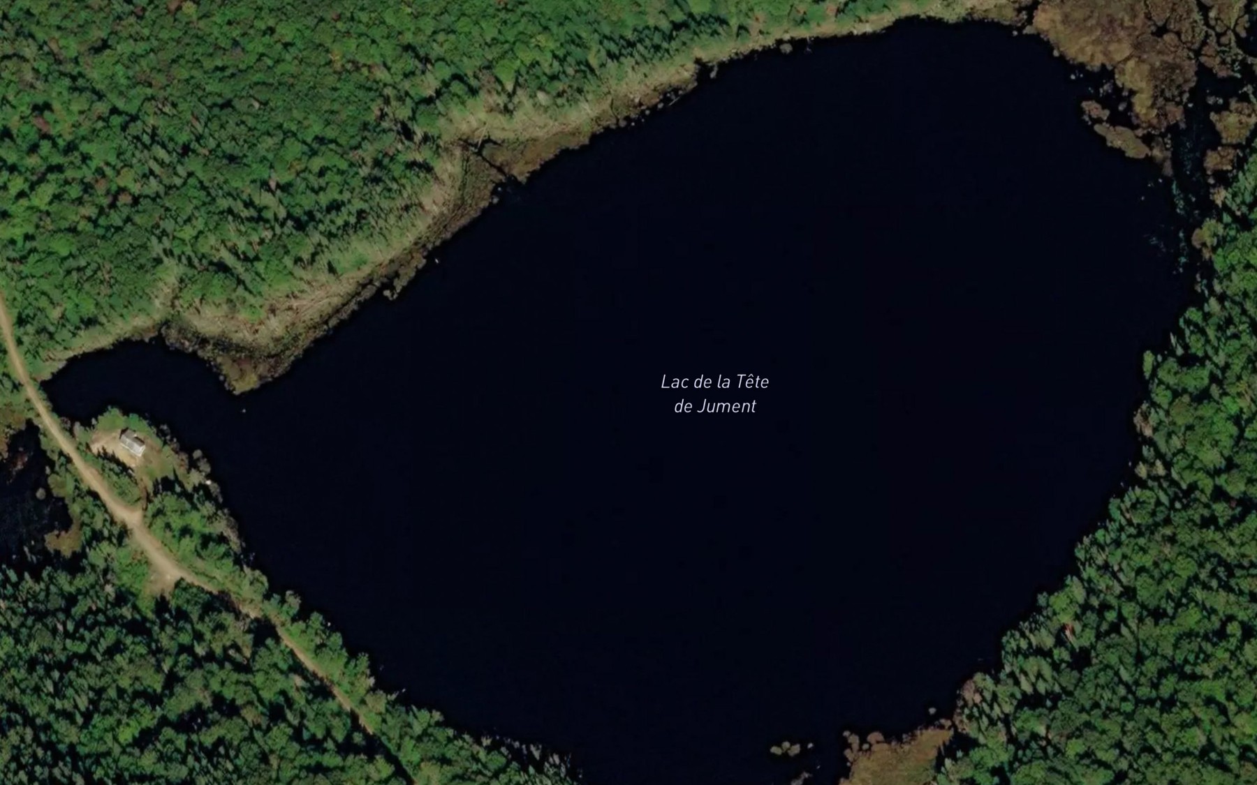 Satellite map of the Lac de la Tete de Jument