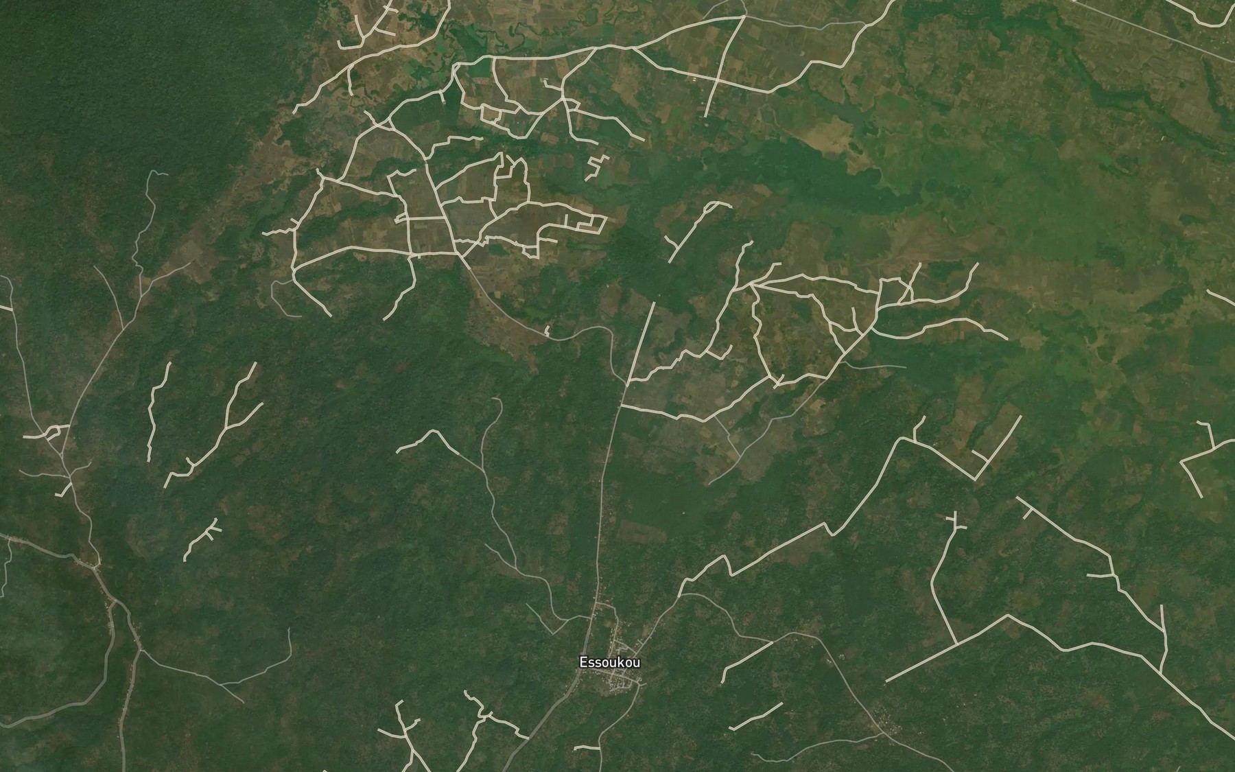 Satellite map of the Mvou