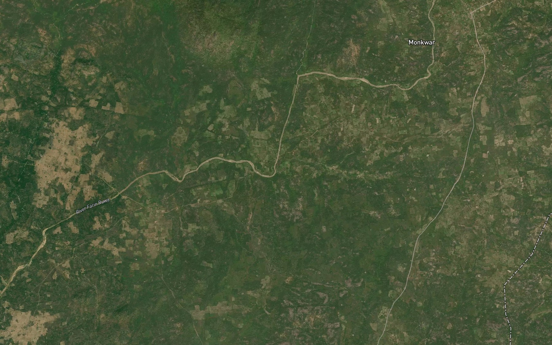 Satellite map of the Rafin Gora