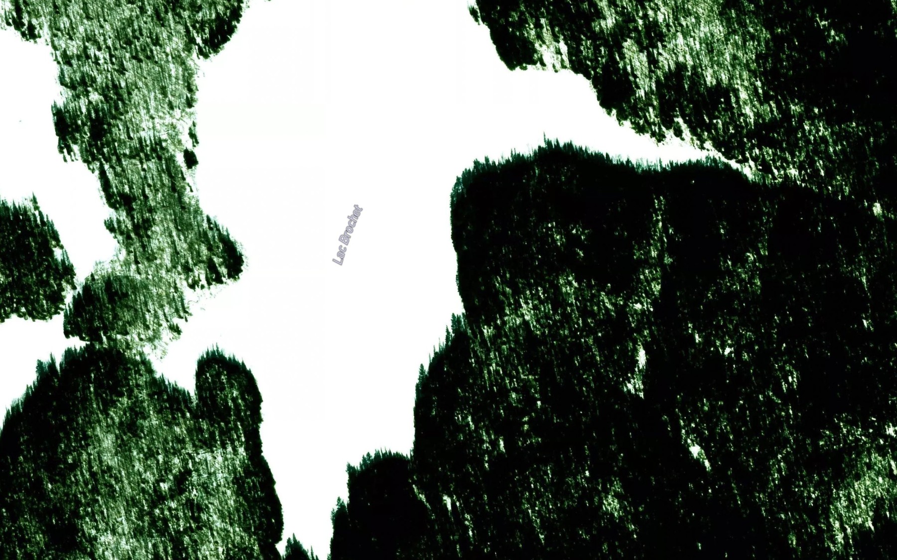 Satellite map of the Lac Brochet