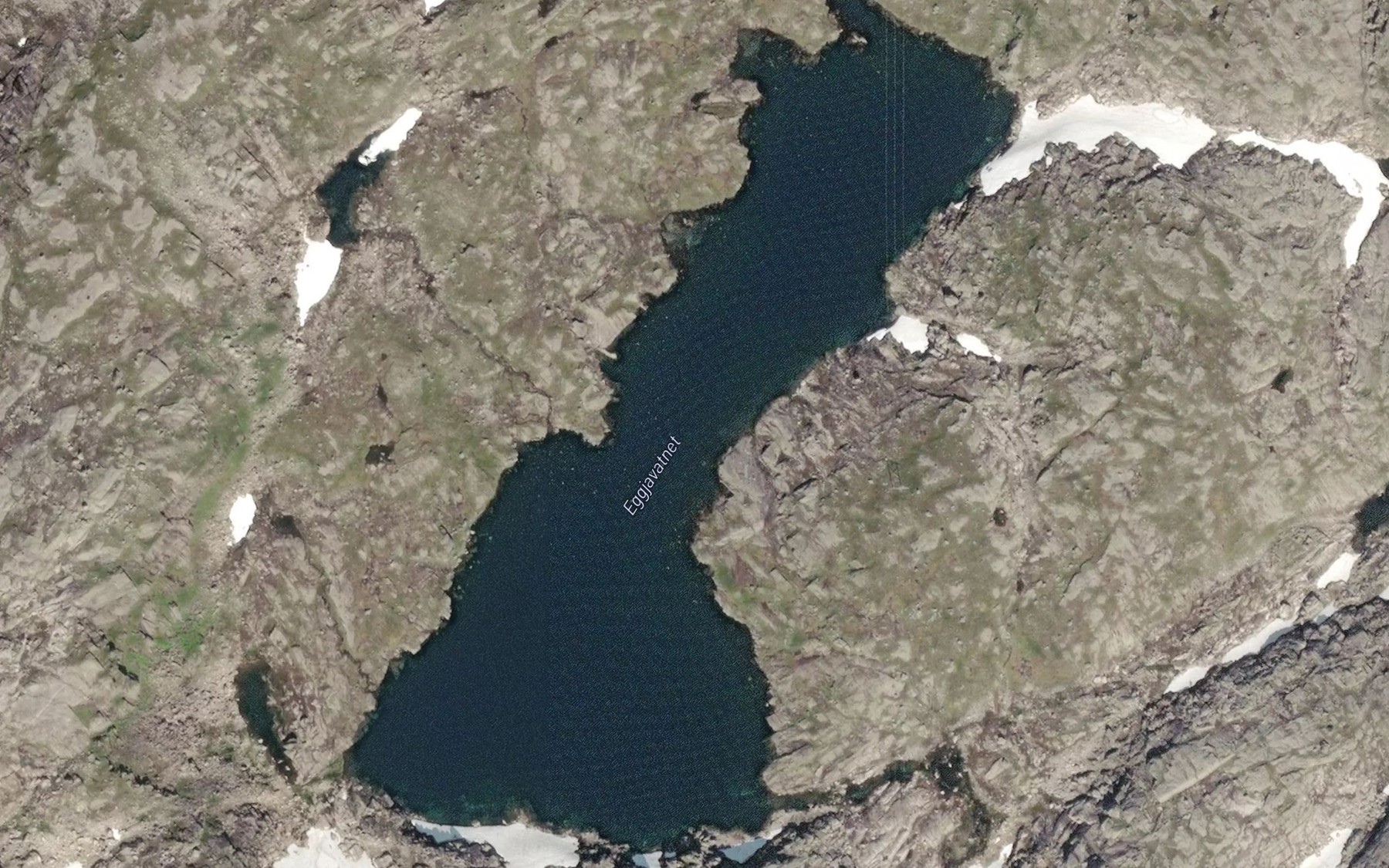 Satellite map of the Eggjavatnet