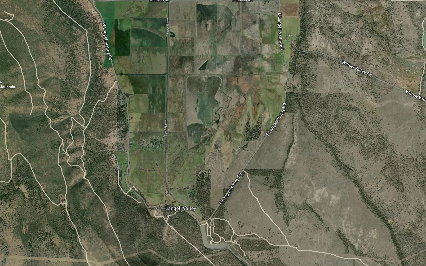 Satellite map of the Kilgore Spring