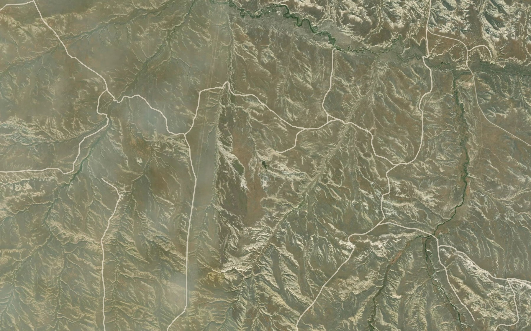 Satellite map of the Pinky Reservoir