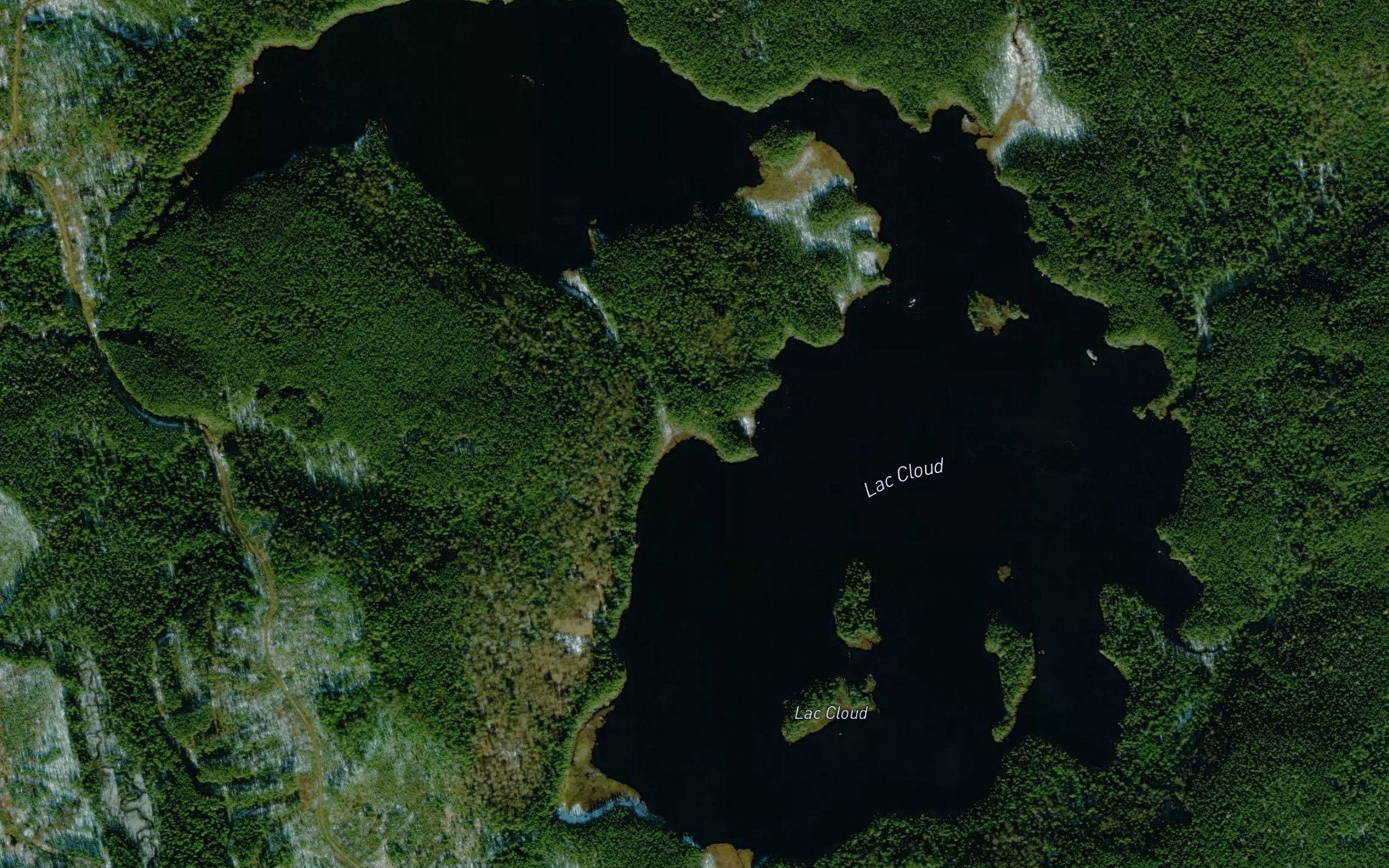 Satellite map of the Lac Cloud