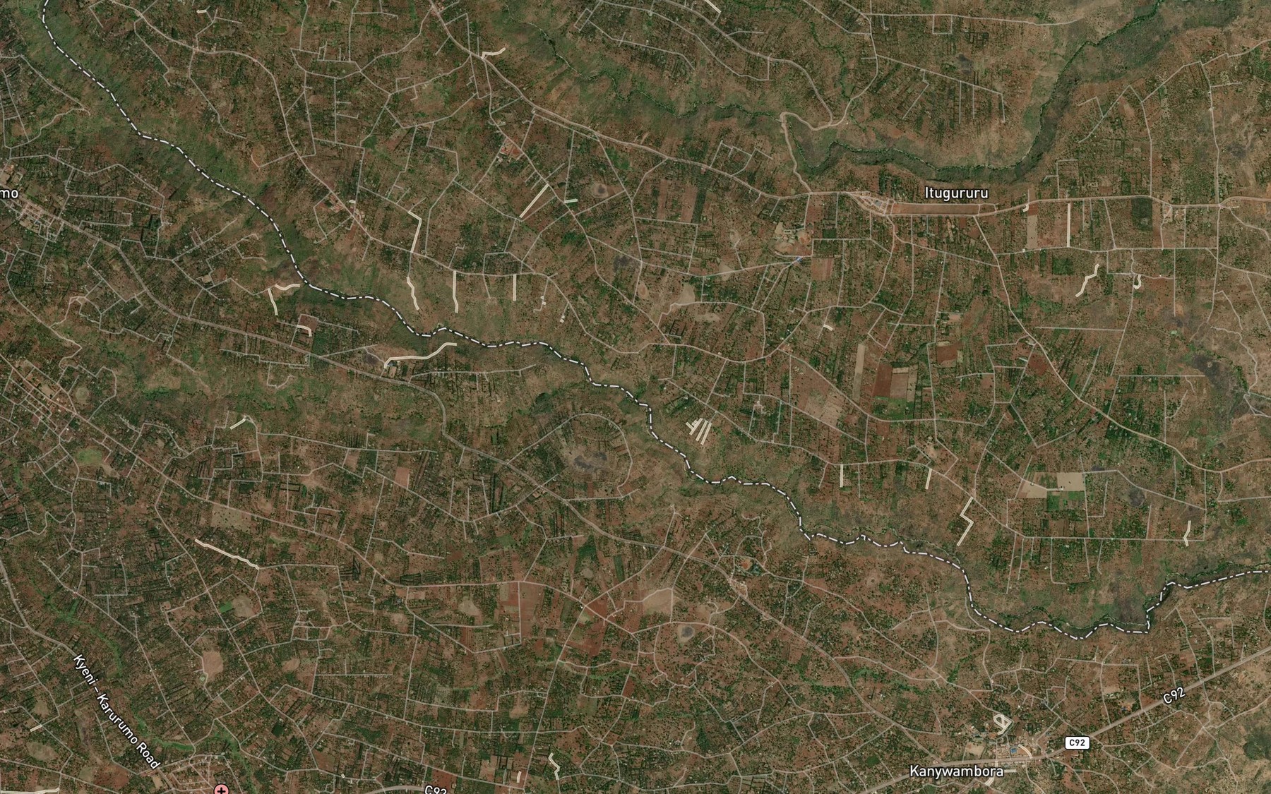 Satellite map of the Kamuu