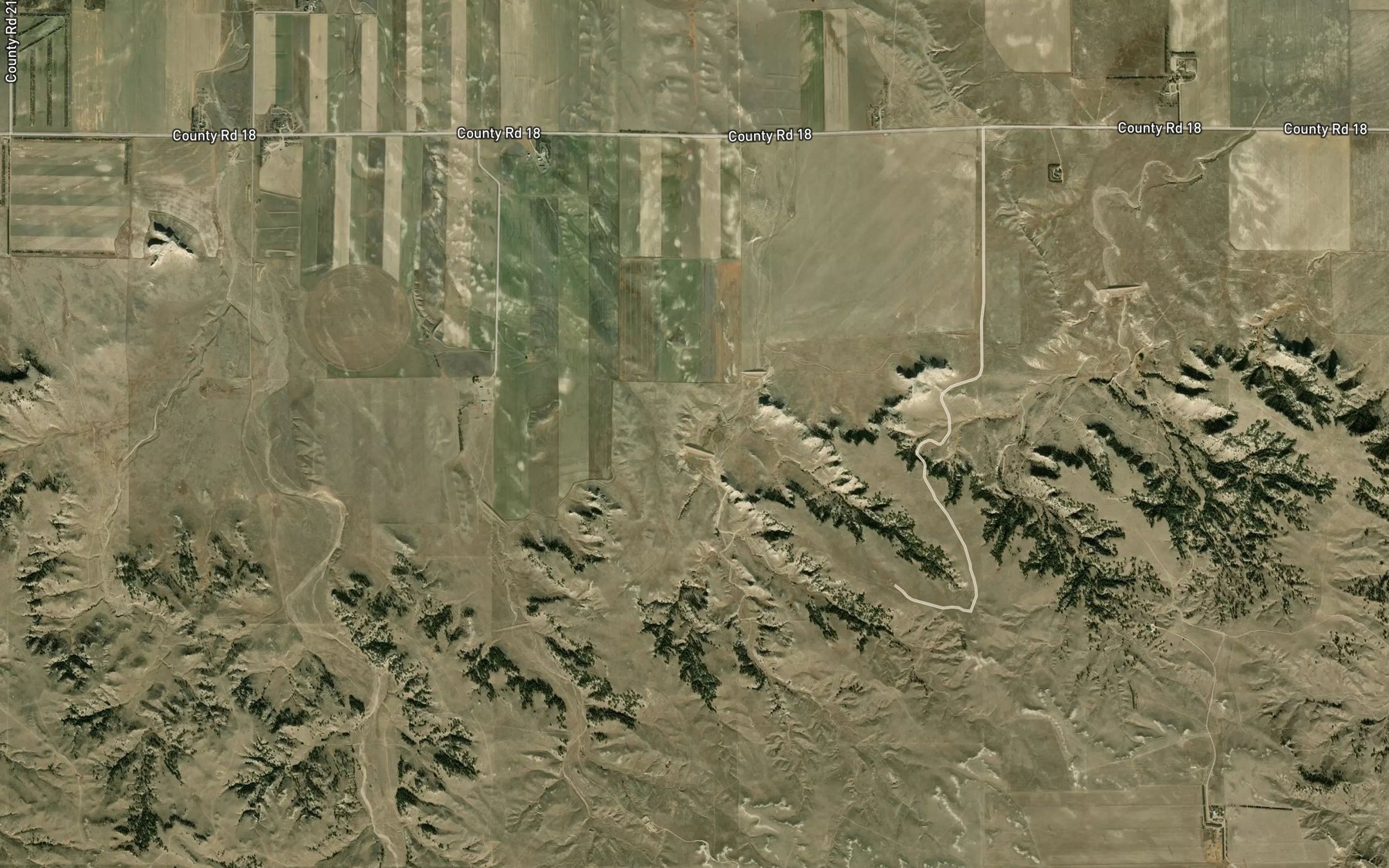Satellite map of the Anderson Reservoir