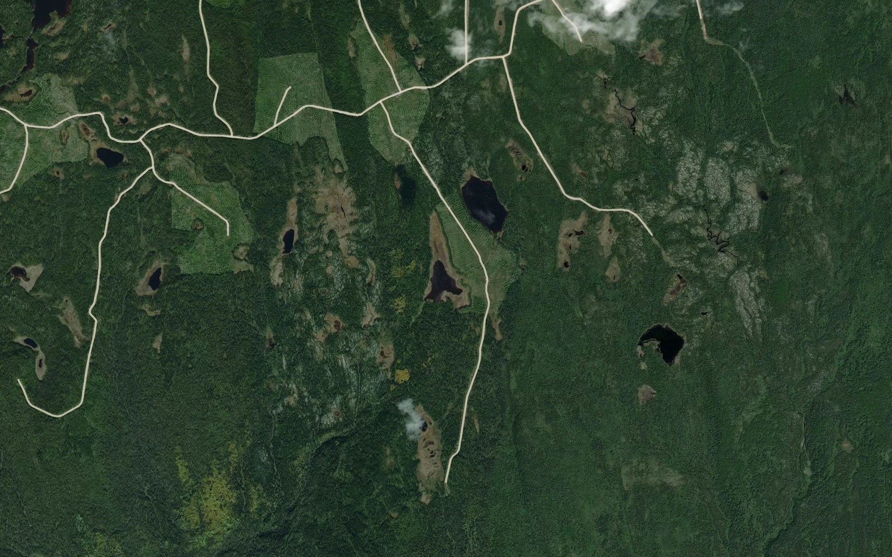 Satellite map of the Lac de la Canne