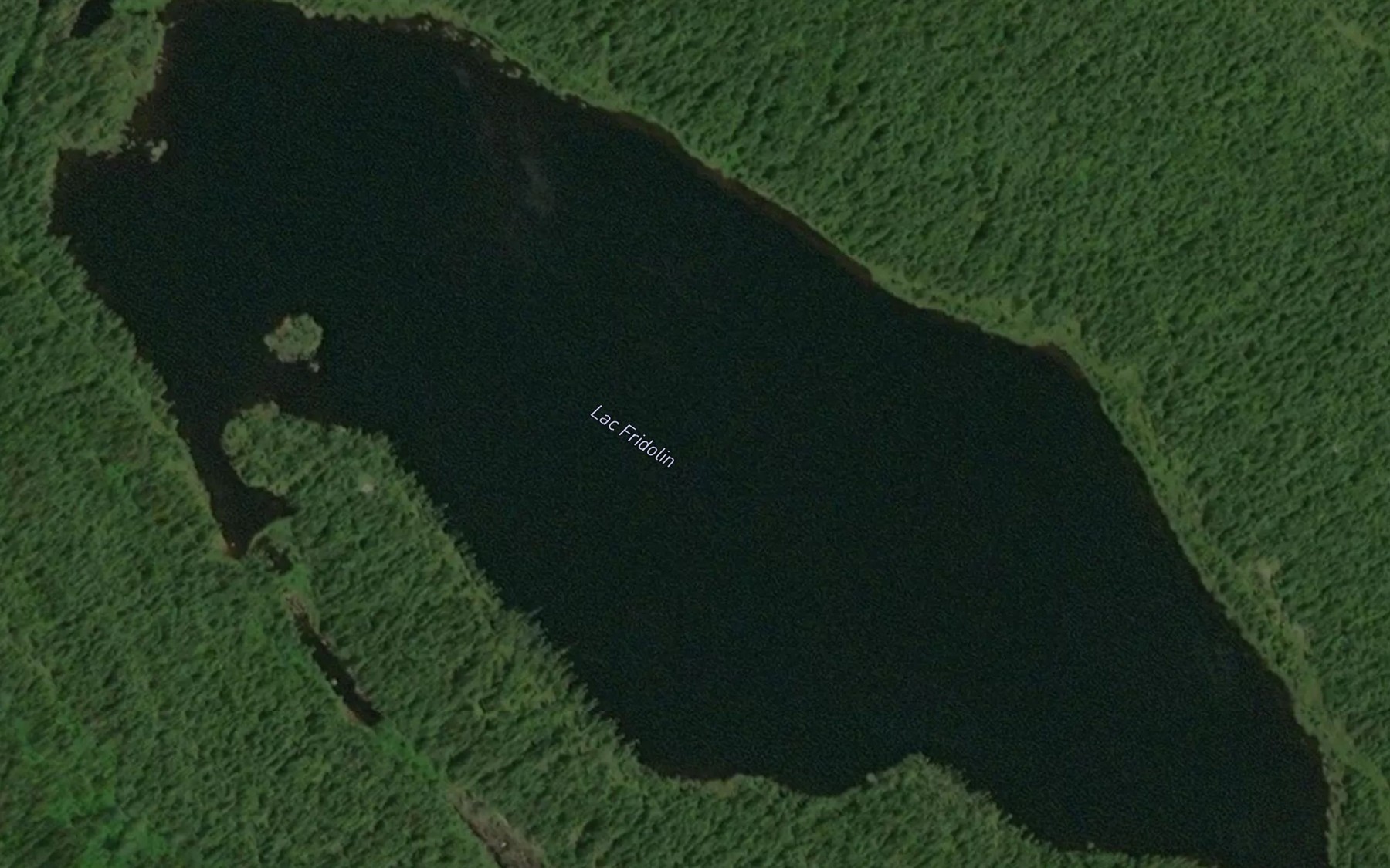 Satellite map of the Lac Fridolin
