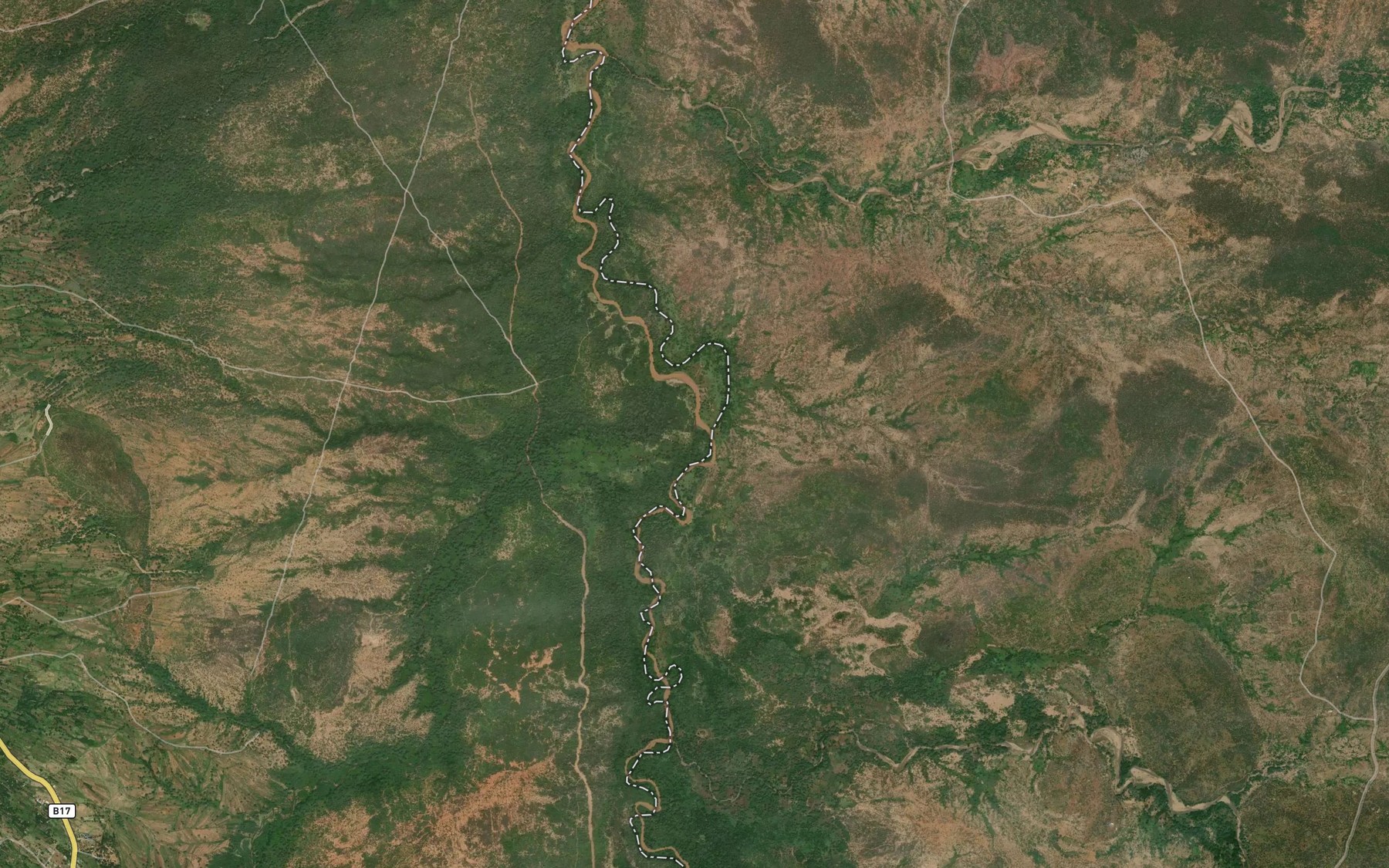Satellite map of the Embobut
