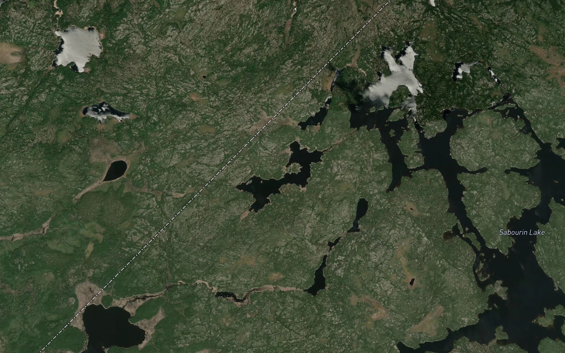 Satellite map of the Jenvey Lake