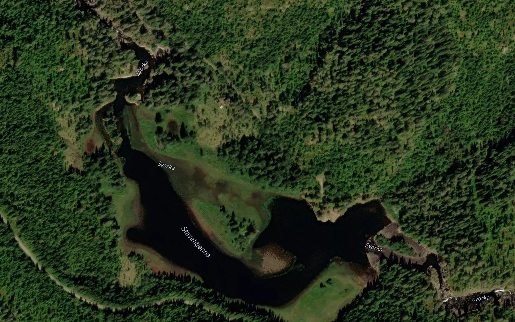 Satellite map of the Stavelitjorna
