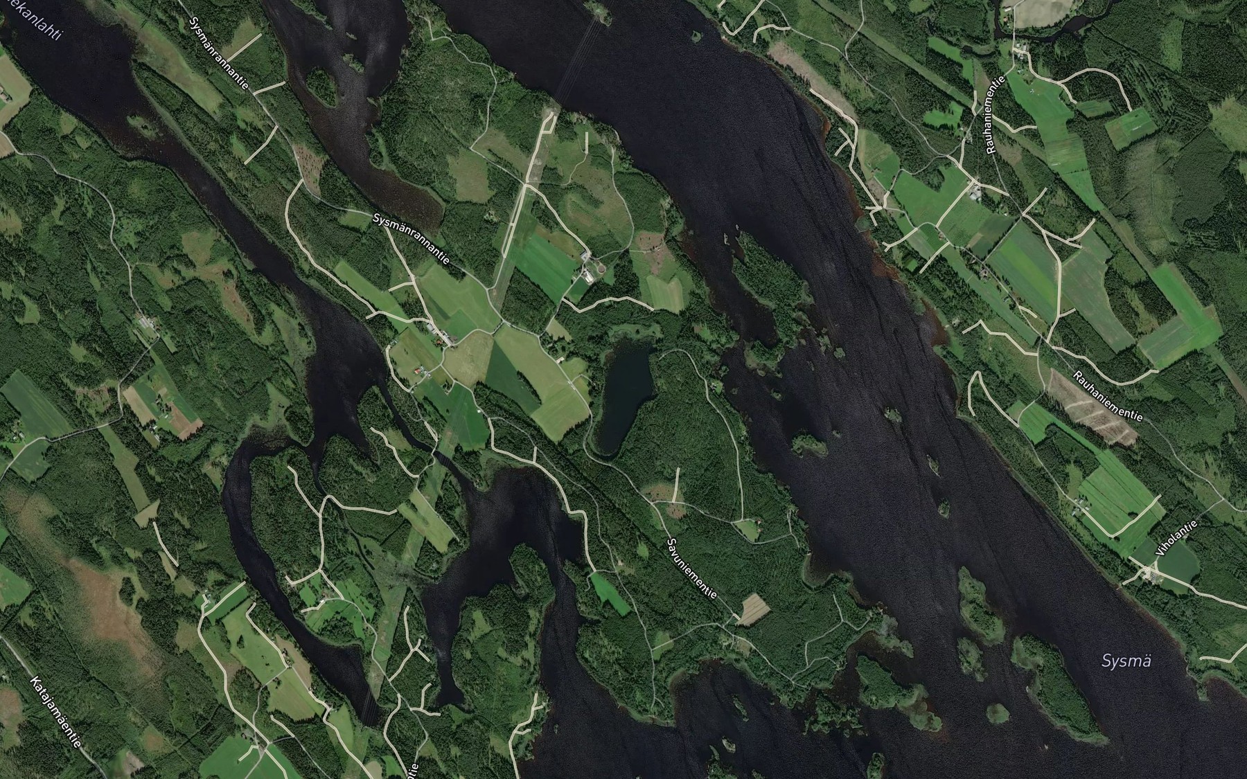 Satellite map of the Savilampi