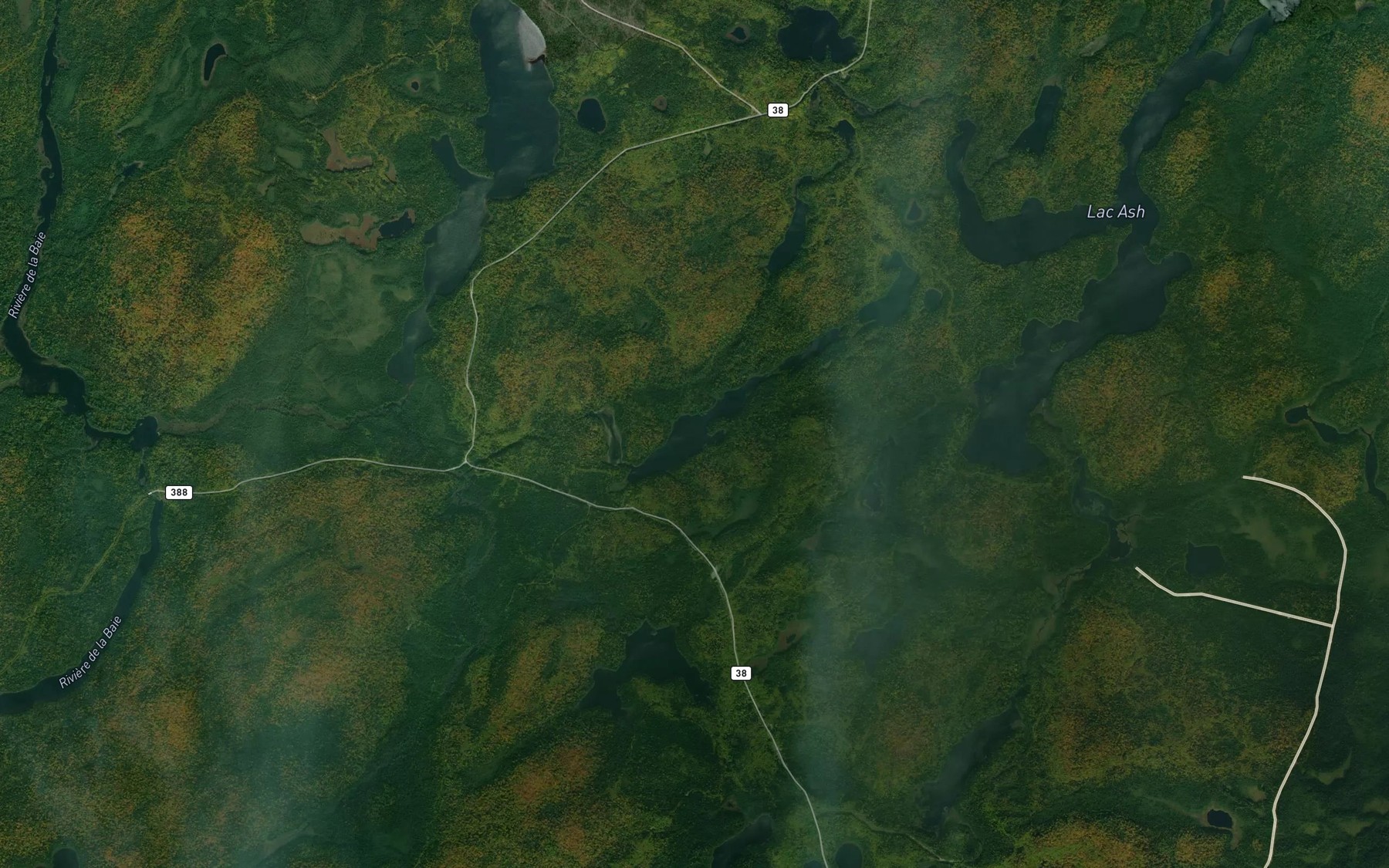 Satellite map of the Lac Mousseau
