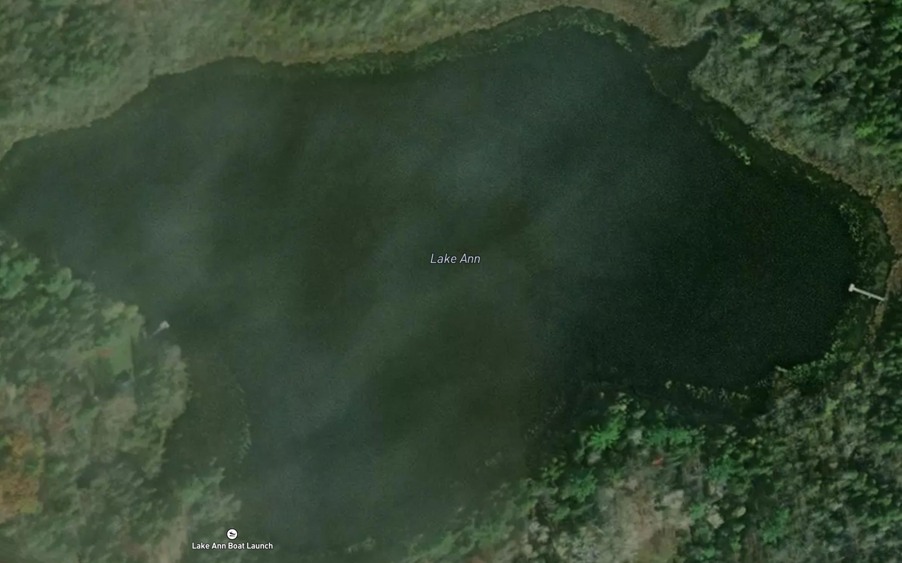 Satellite map of the Lake Ann