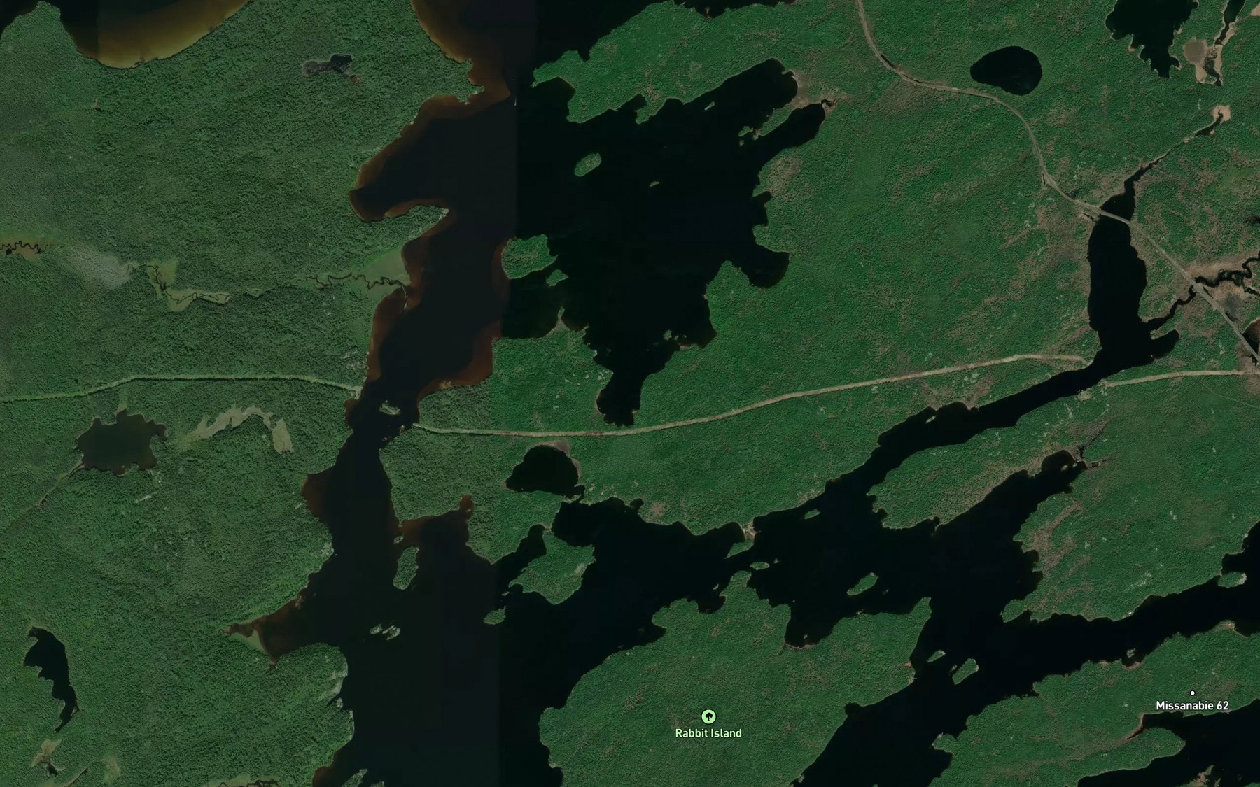 Satellite map of the Core Shack Bay