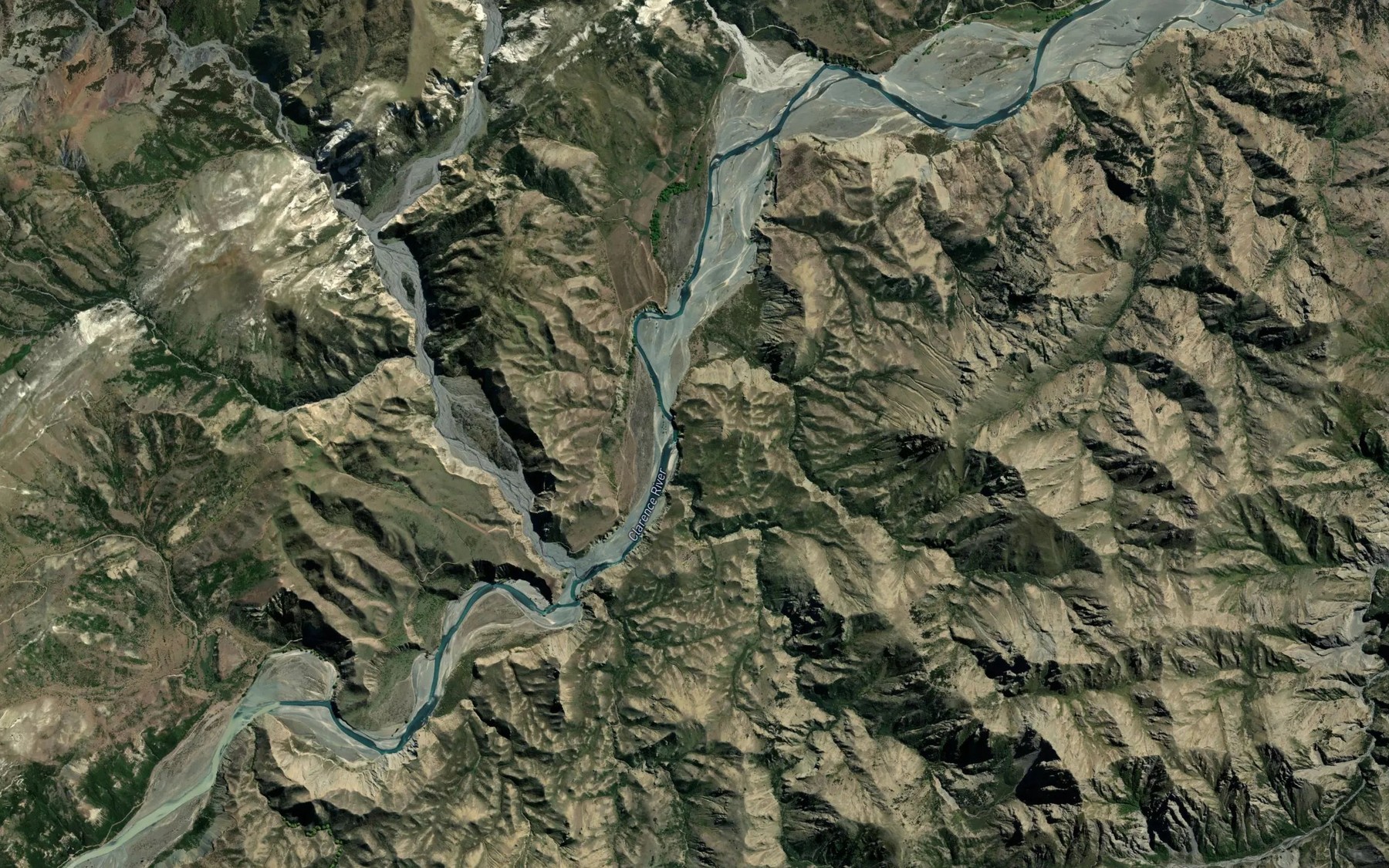 Satellite map of the Williams Stream