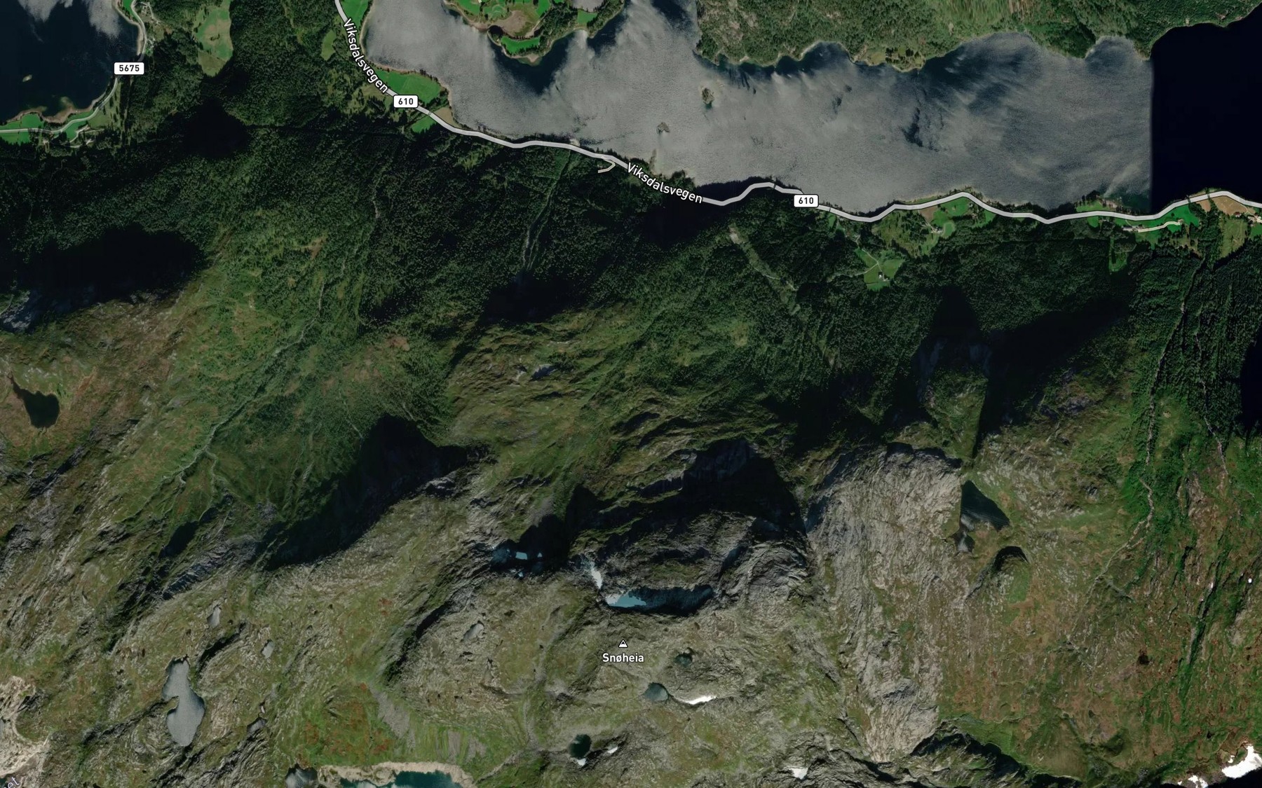 Satellite map of the Synningeelva