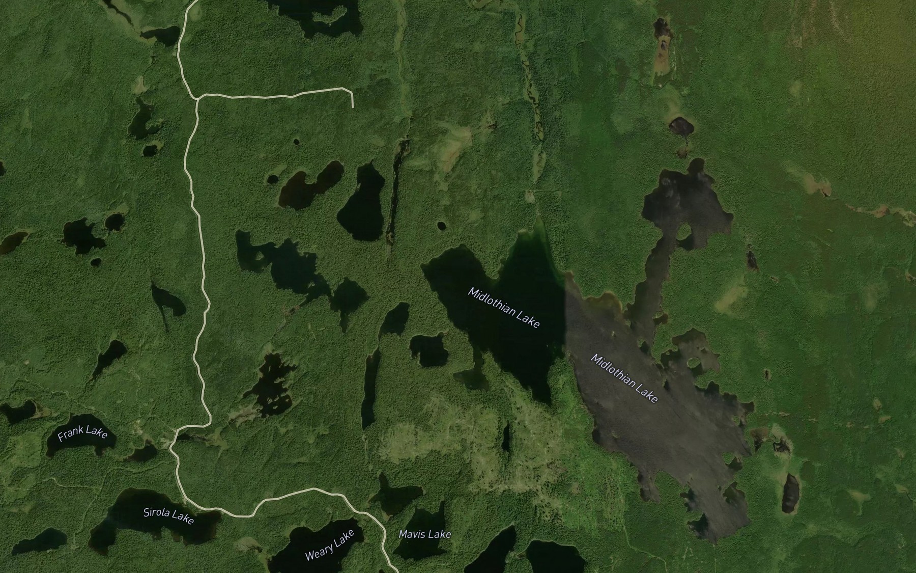 Satellite map of the Boot Bay