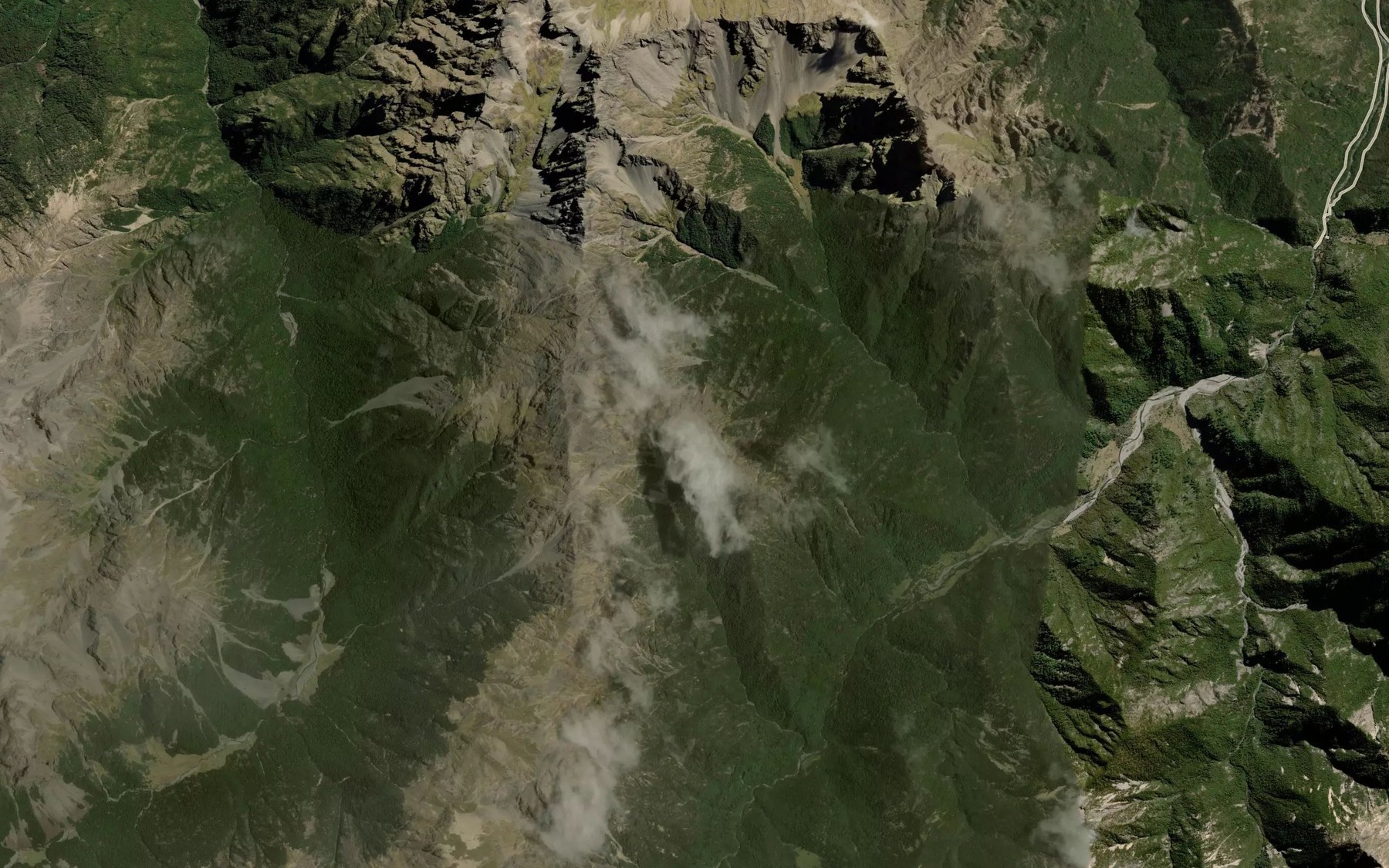 Satellite map of the Hot Rock Stream