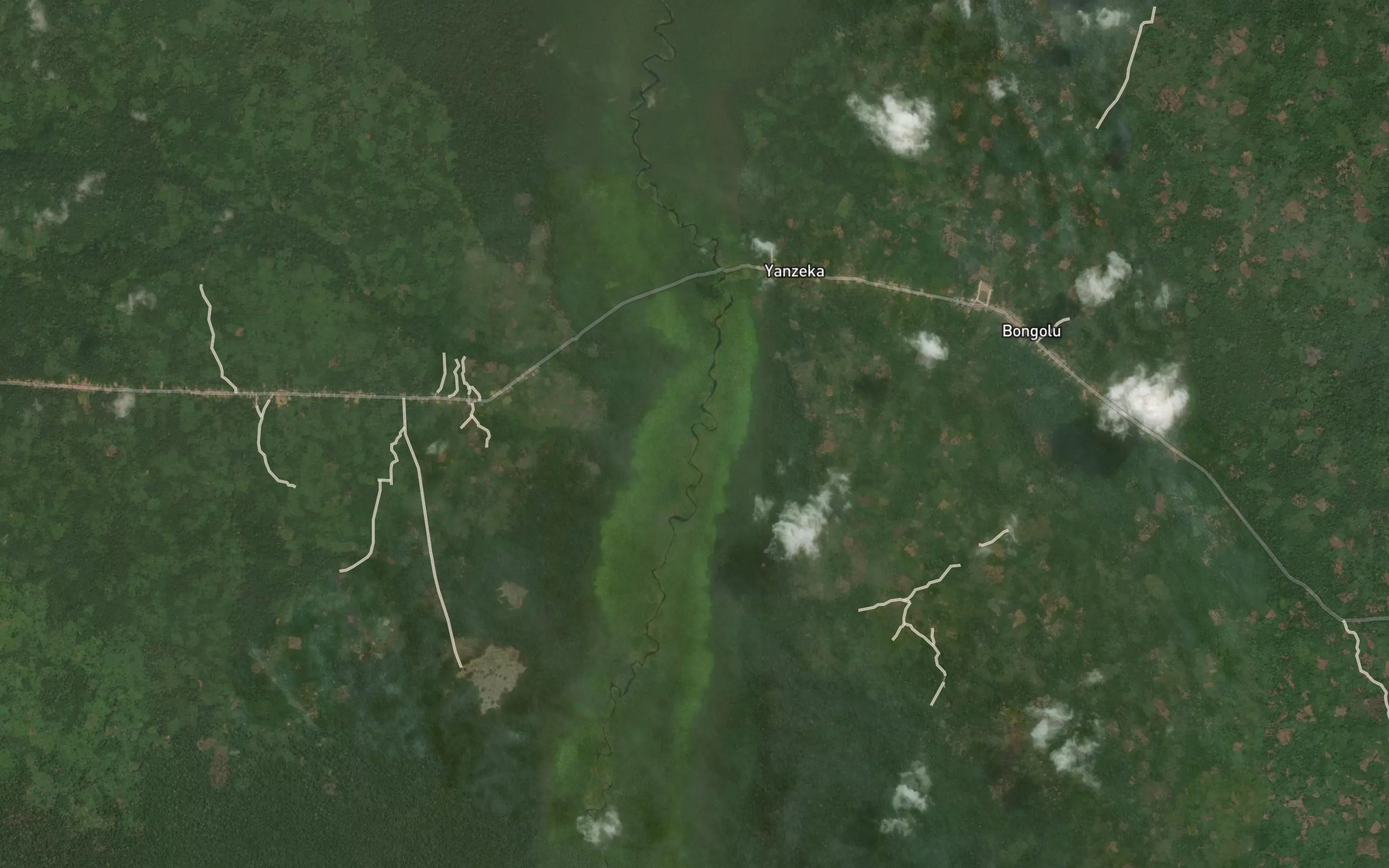 Satellite map of the Mangbow