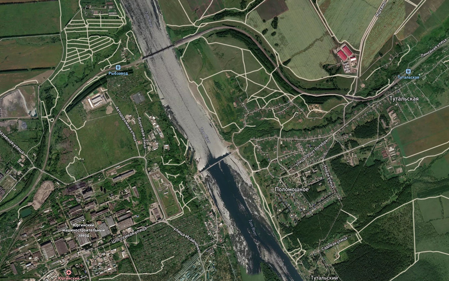 Satellite map of the Tal'menka