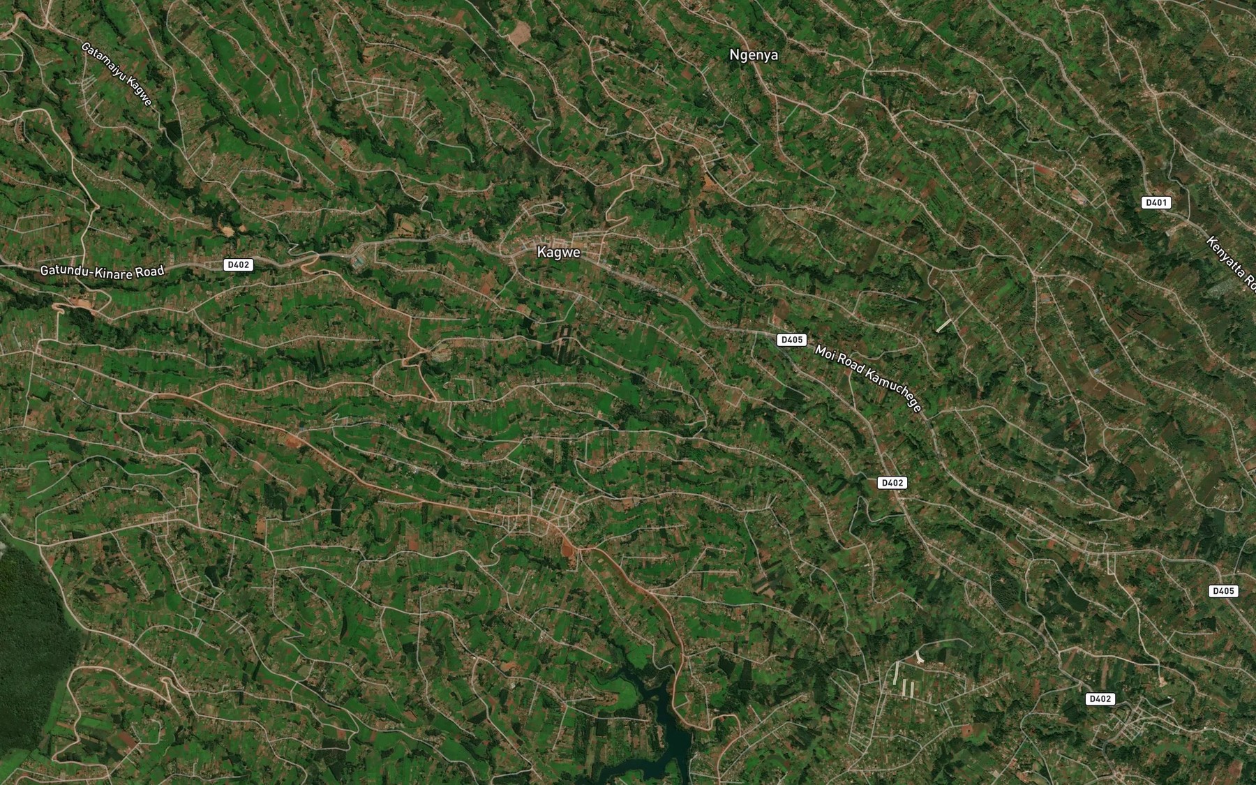 Satellite map of the Karugo