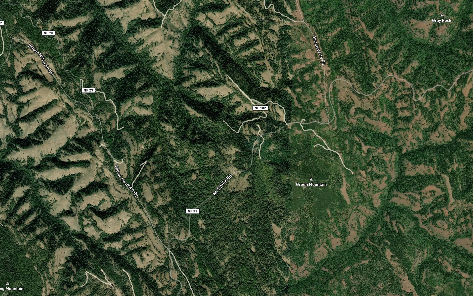 Satellite map of the Indian Spring