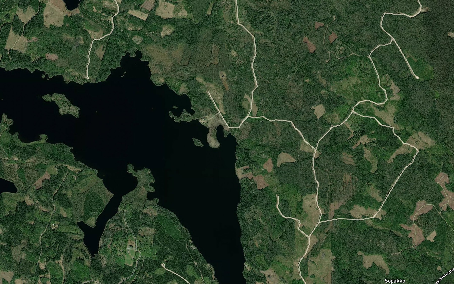 Satellite map of the Torisevanlahti
