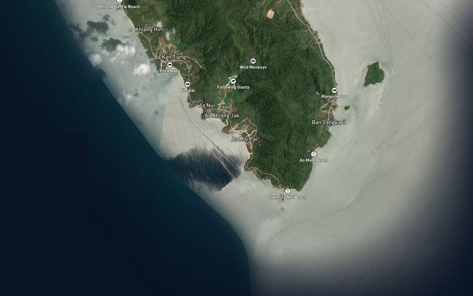 Satellite map of the Ao Mai Phai