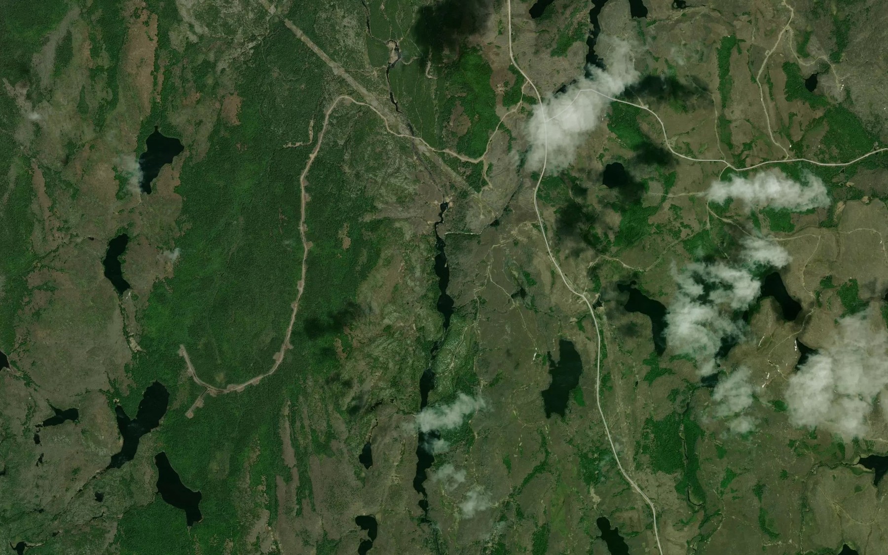 Satellite map of the Lac Tigny