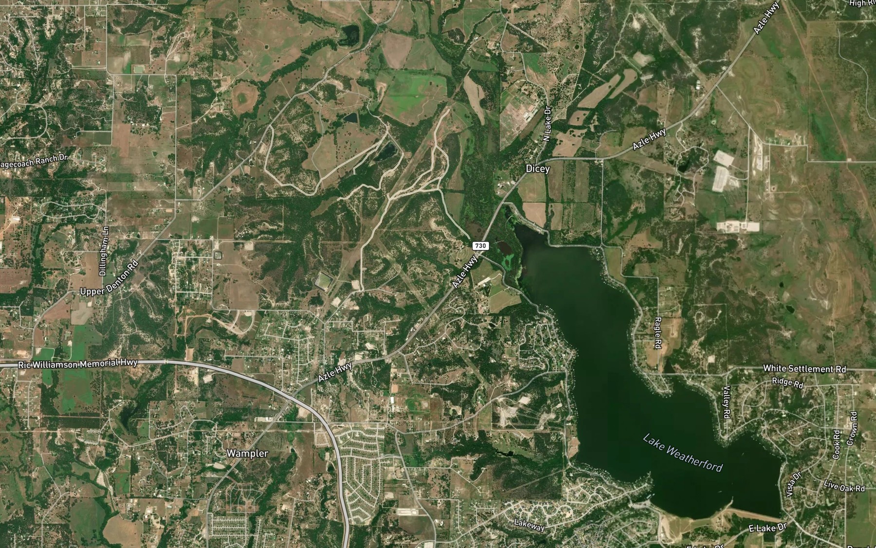 Satellite map of the Indian Springs