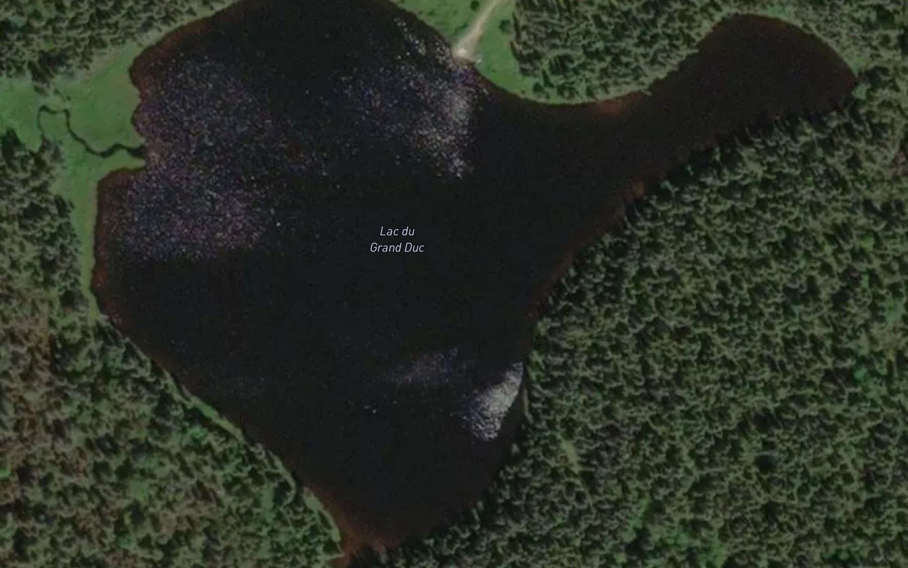 Satellite map of the Lac du Grand Duc