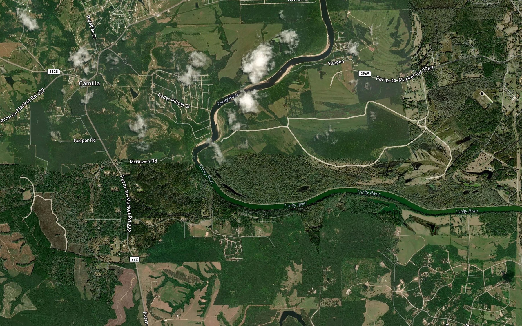 Satellite map of the Simon Bottom