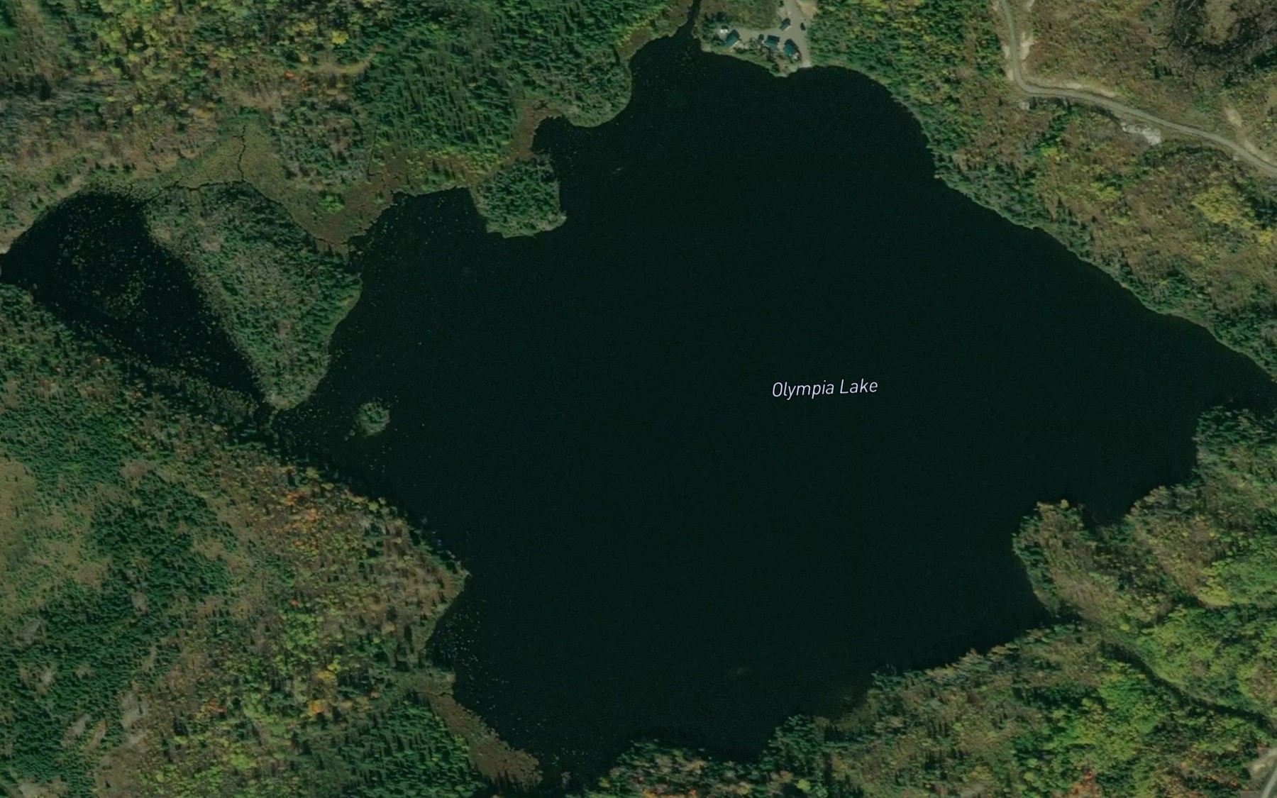 Satellite map of the Olympia Lake
