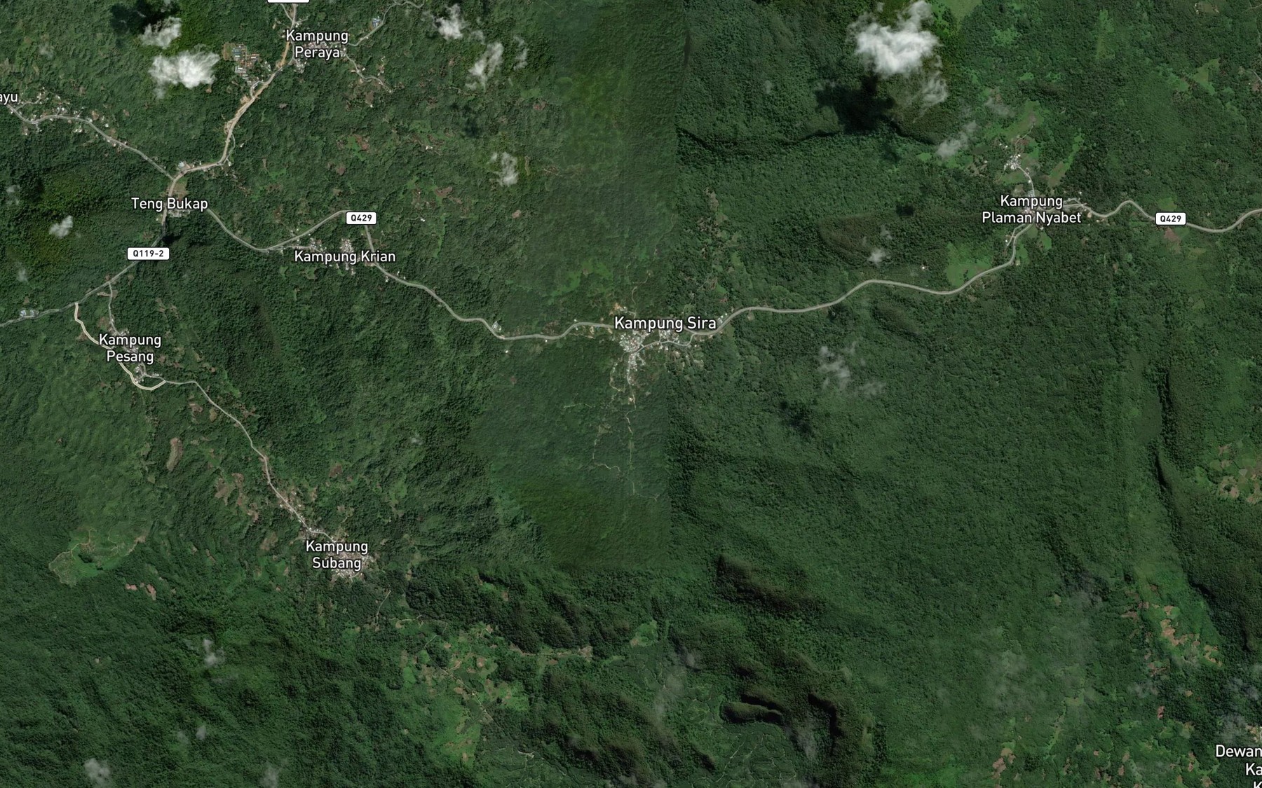 Satellite map of the Sungai Bitingon