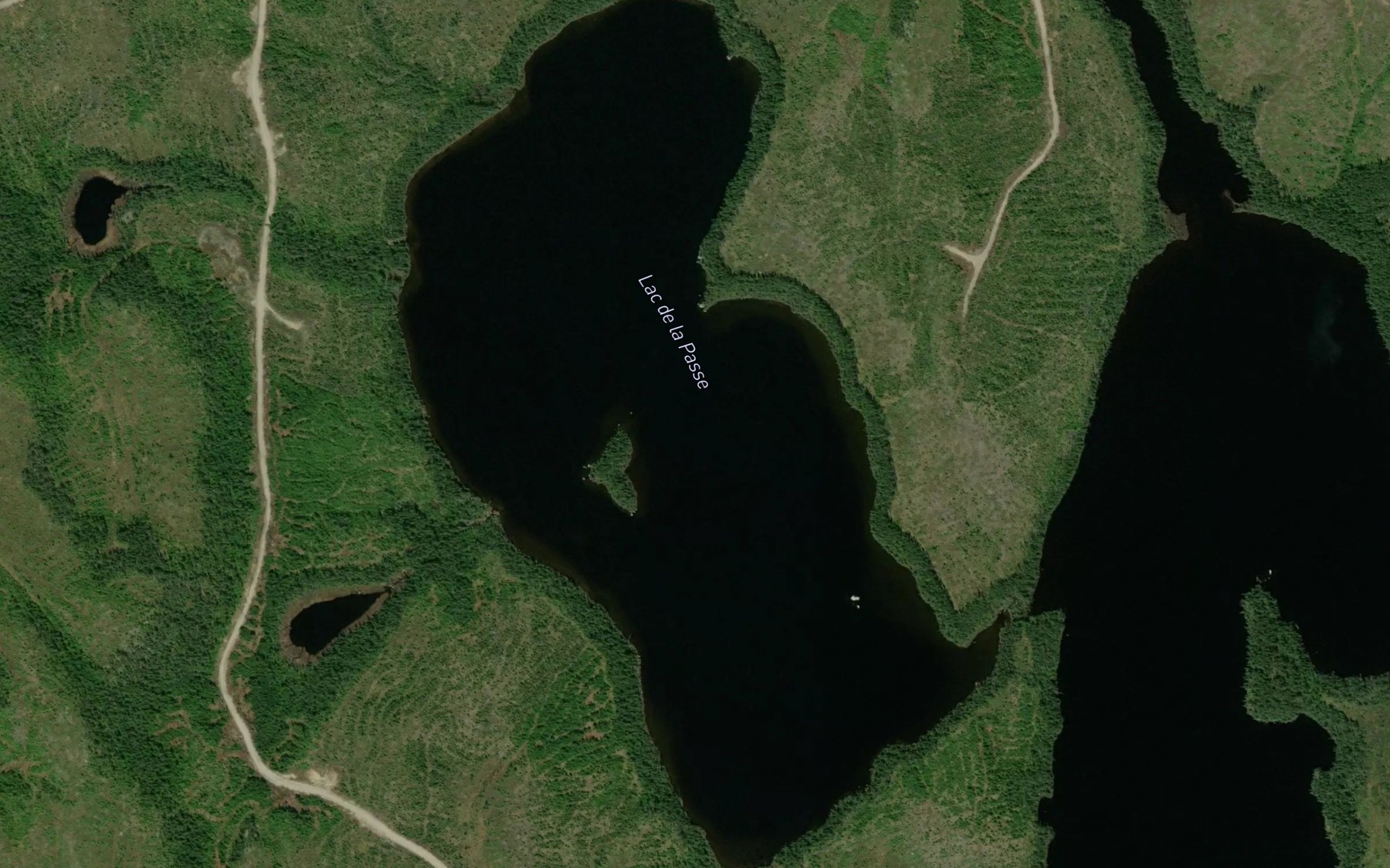 Satellite map of the Lac de la Passe