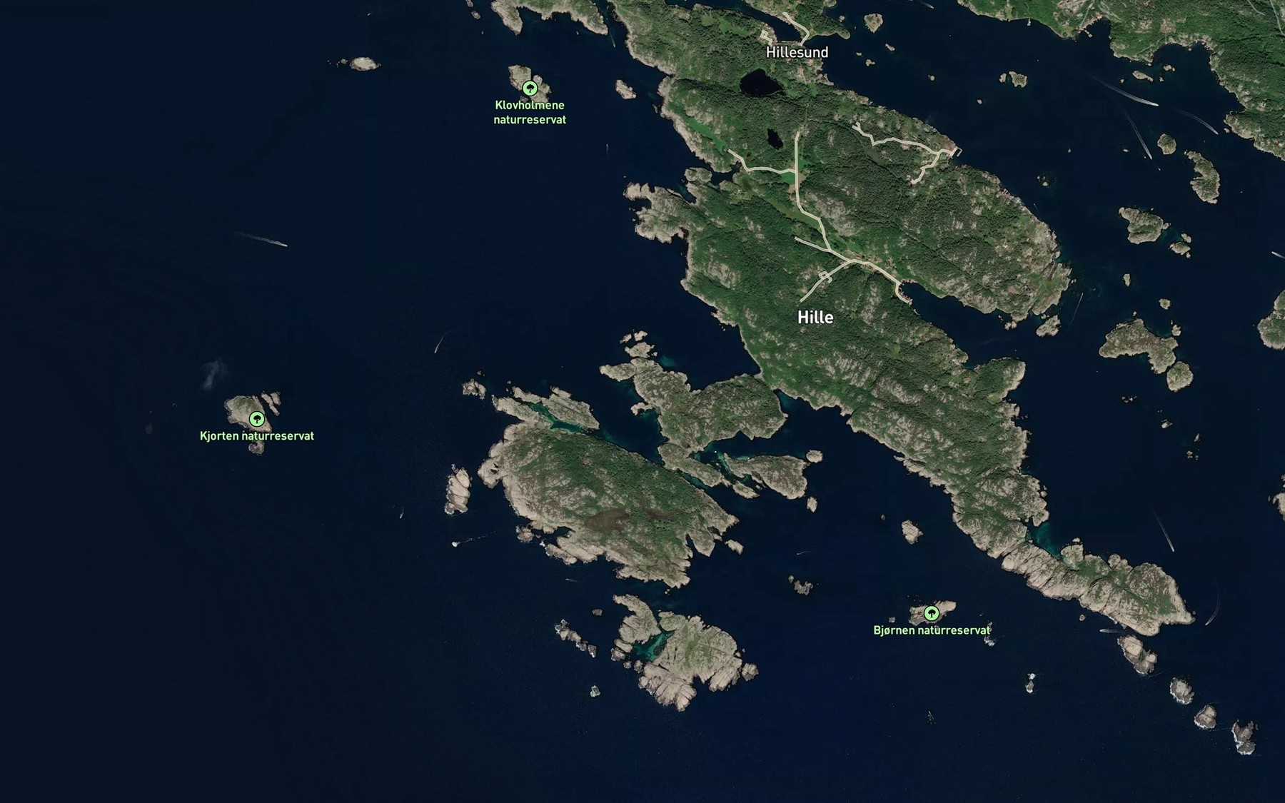 Satellite map of the Selskjaerbukta