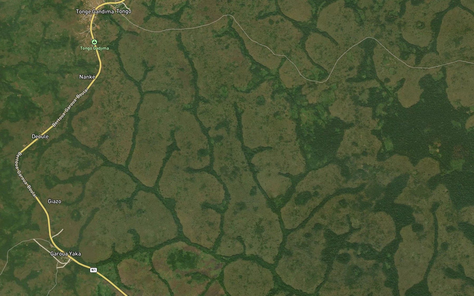 Satellite map of the Dibo