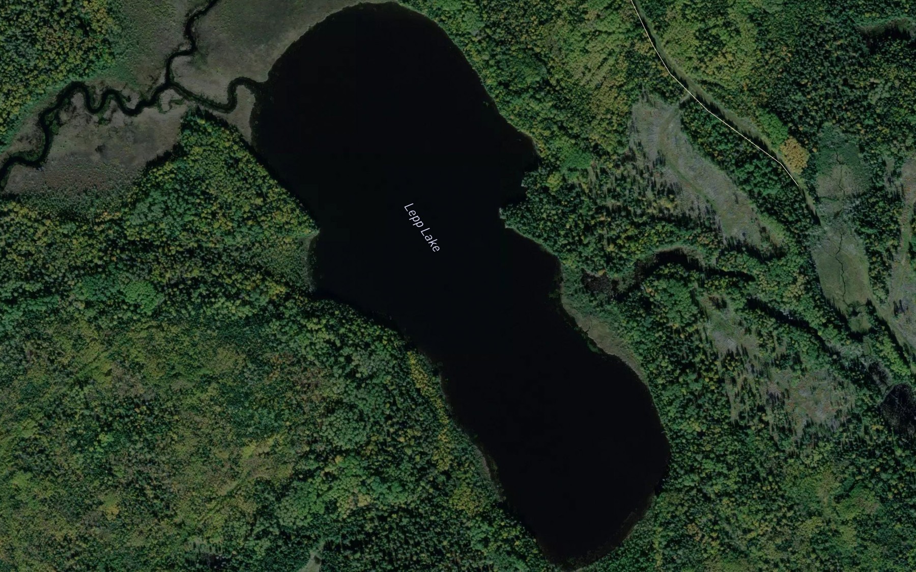 Satellite map of the Lepp Lake