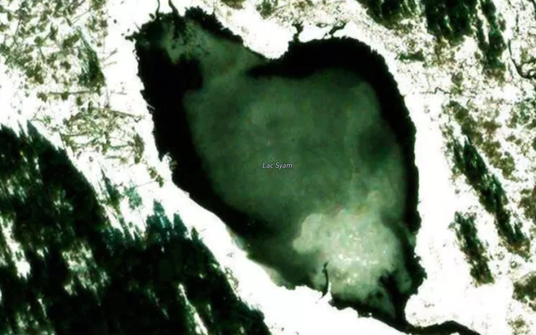 Satellite map of the Lac Syam