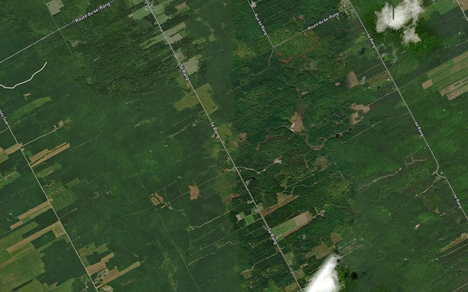 Satellite map of the Ruisseau Blais