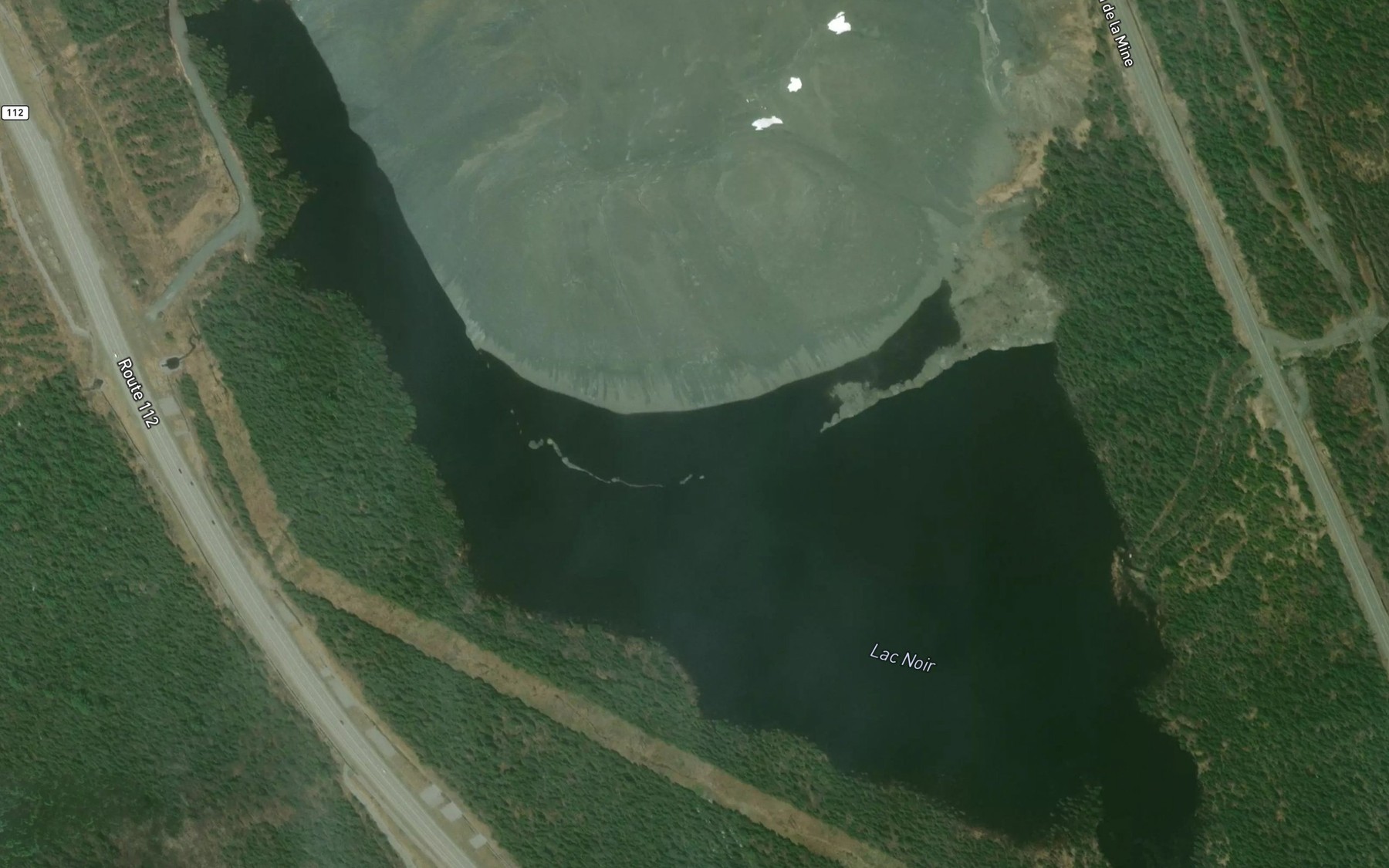 Satellite map of the Lac Noir