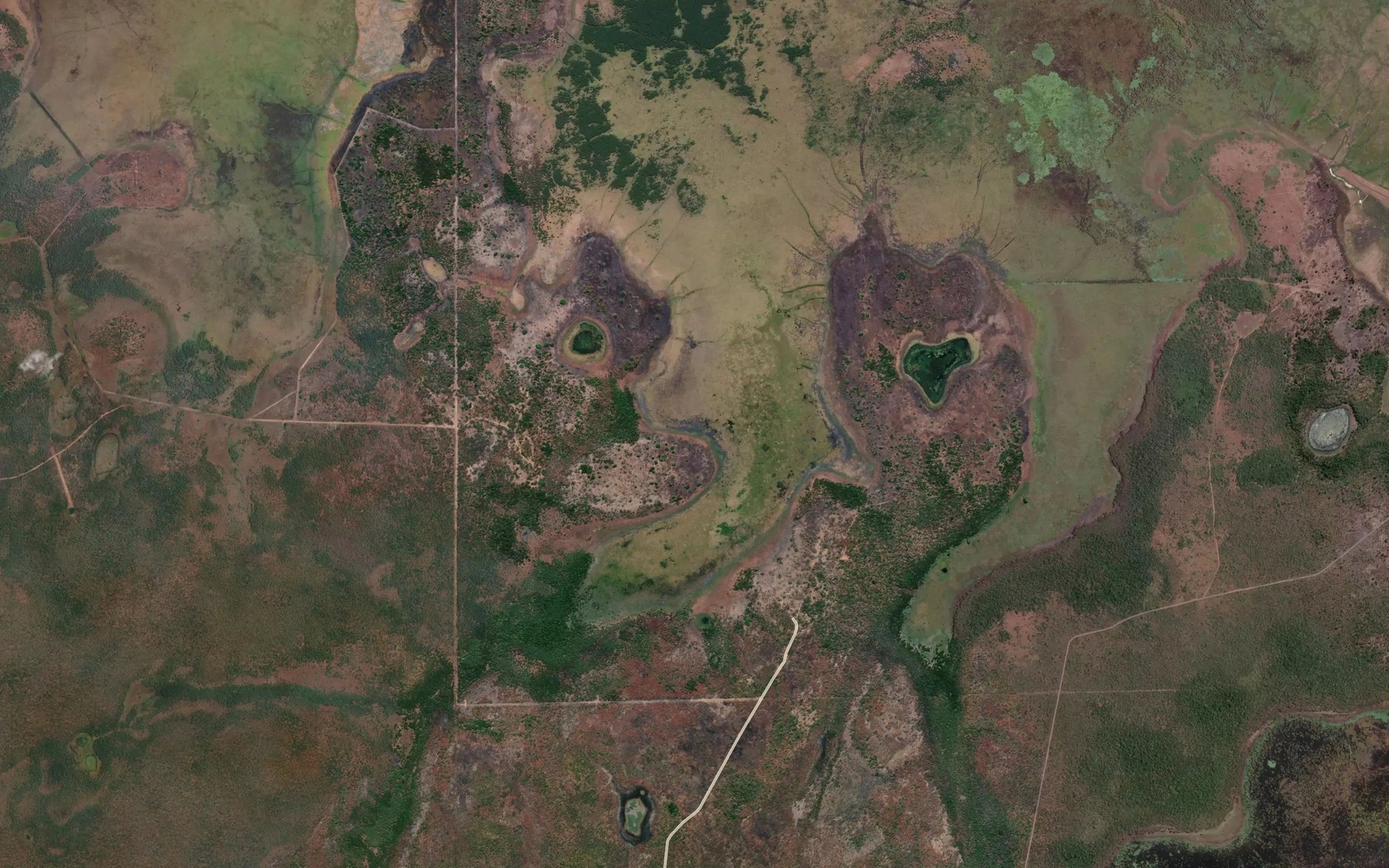 Satellite map of the Kens Bay